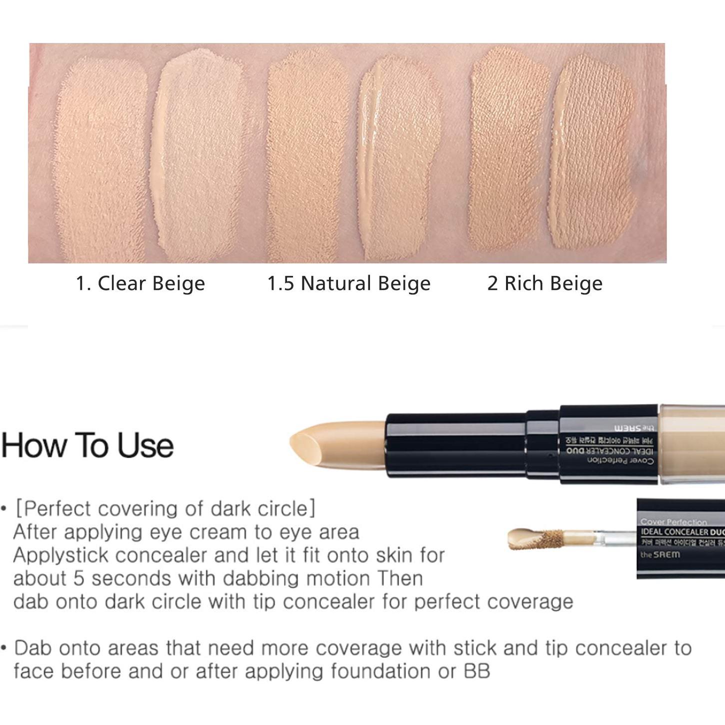 Corrector de Perfección Ideal THESAEM Dúo 32g Beige Claro