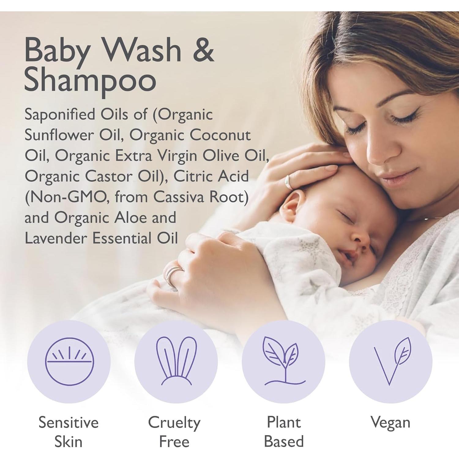 Jabón y Champú Orgánico para Bebés SoCal Suds 60ml - Lavanda