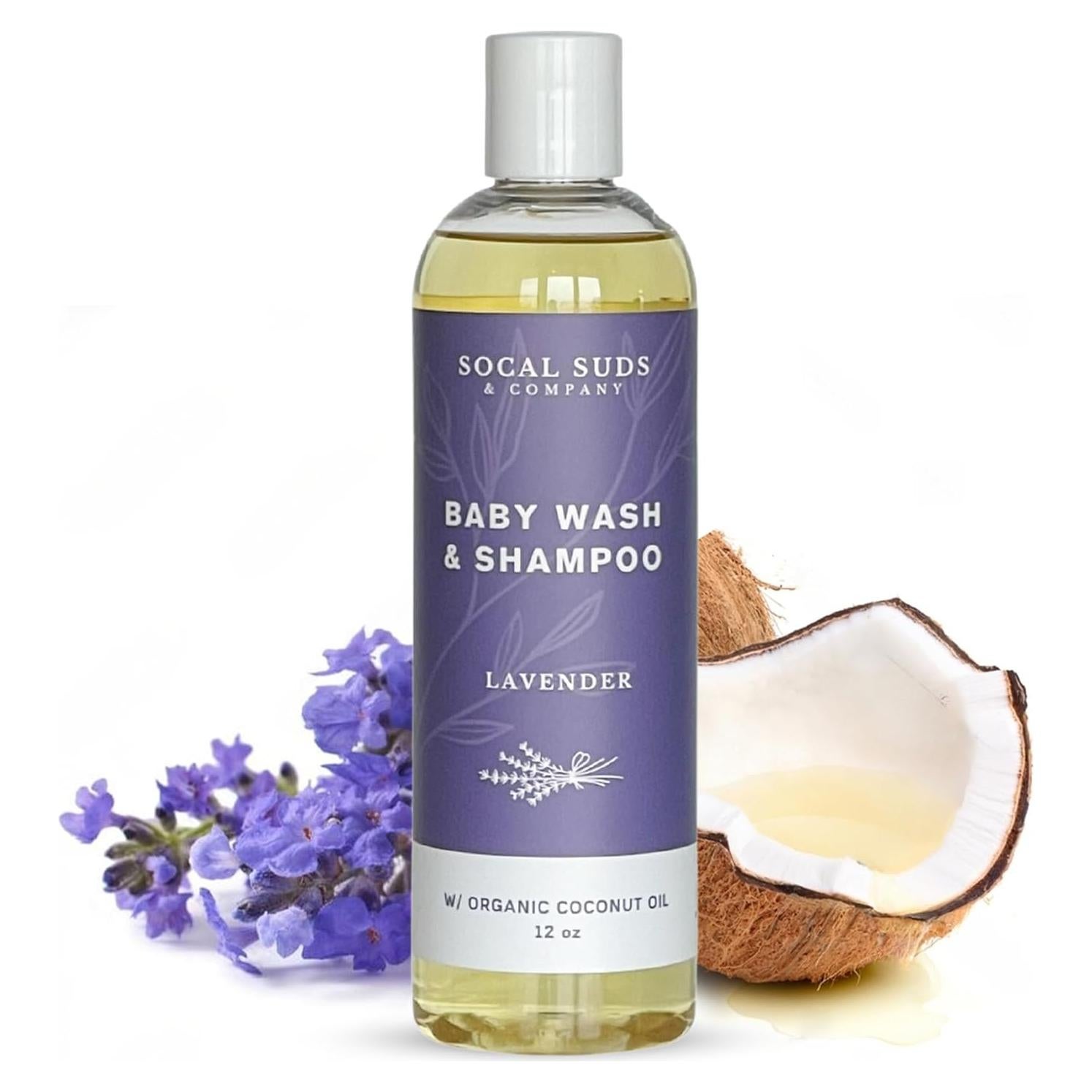 Champú y Gel de Baño para Bebés SoCal Suds 354ml Lavanda