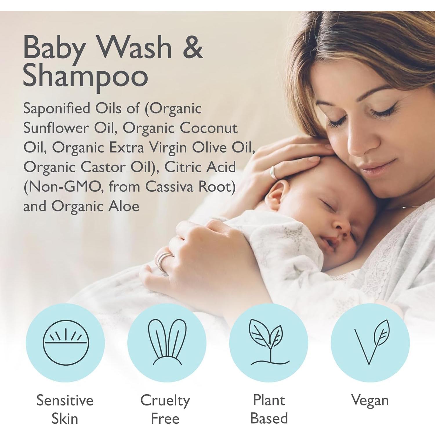 Jabón y Champú Orgánico para Bebés SoCal Suds 60ml Sin Fragancia