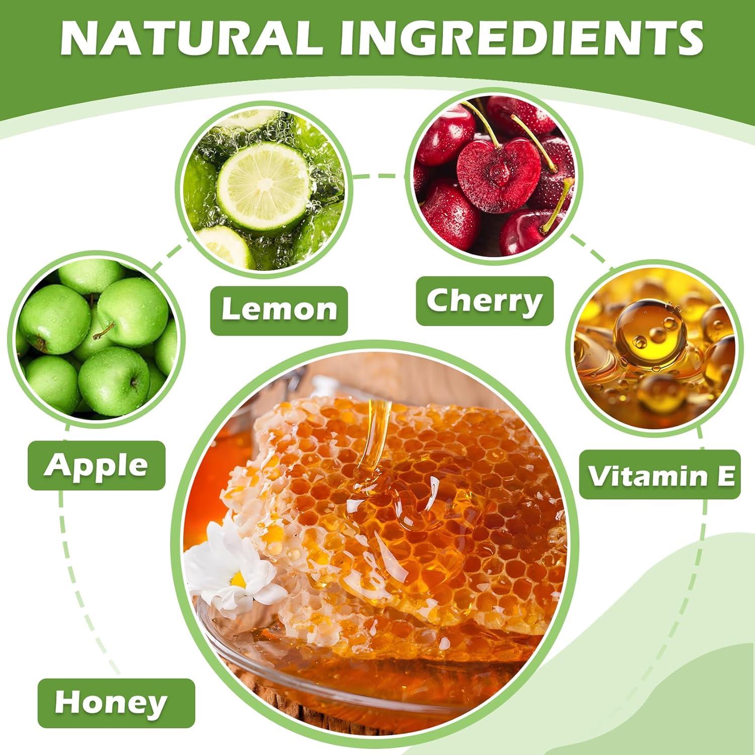 Bálsamo Labial Honey Pot 3PCS - Miel, Manzana, Cereza