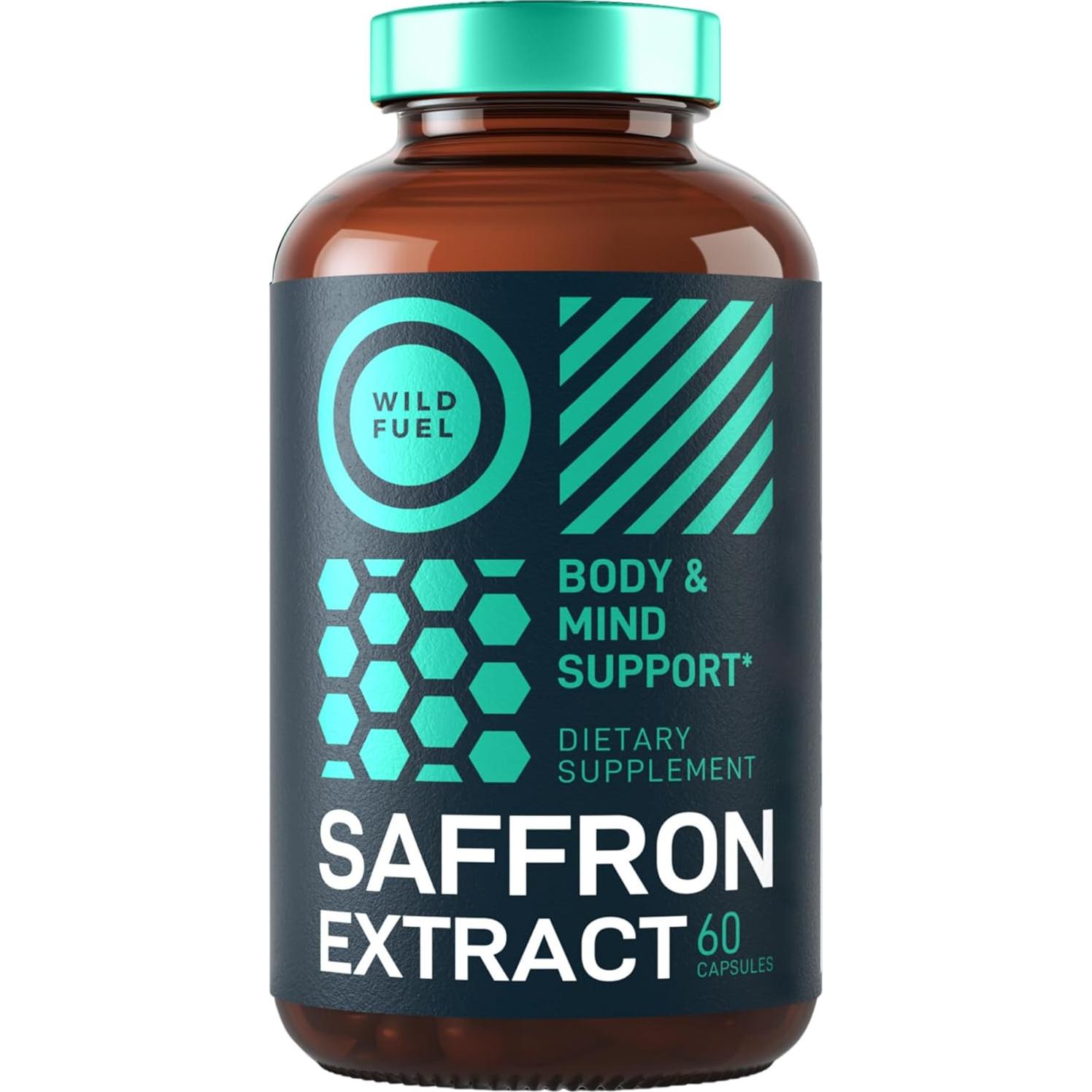 Suplemento de Azafrán Wild Fuel - 60 Cápsulas Antioxidantes