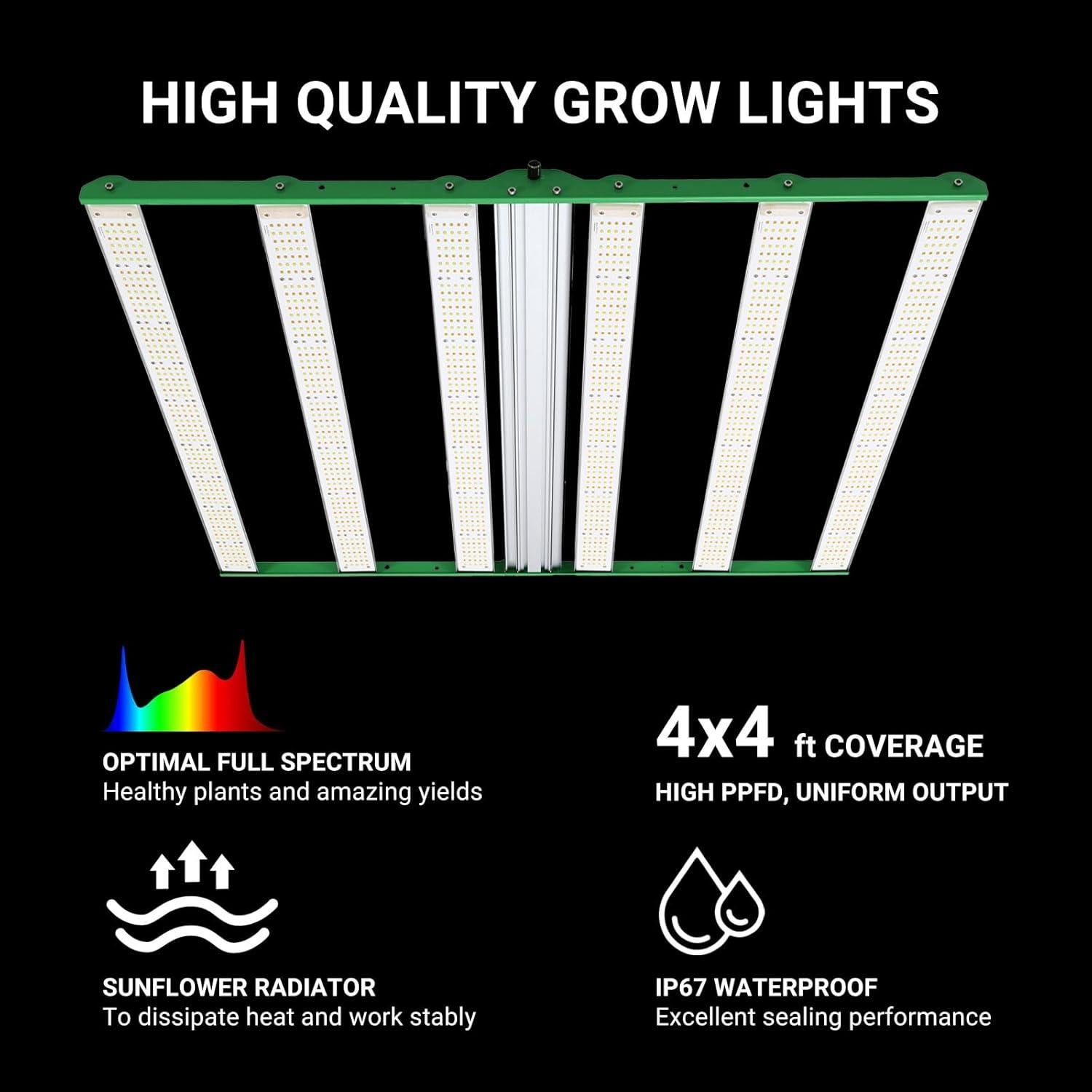 Luz de Cultivo LED RDJ Bouns TF7200 720W Espectro Completo