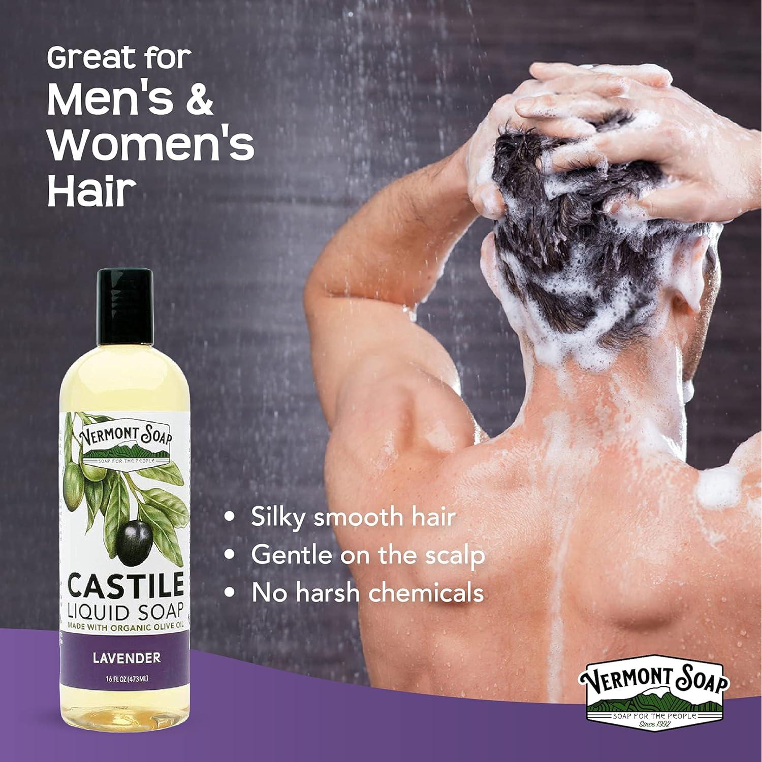 Jabón Líquido de Castile Orgánico Vermont Lavanda 473 ml