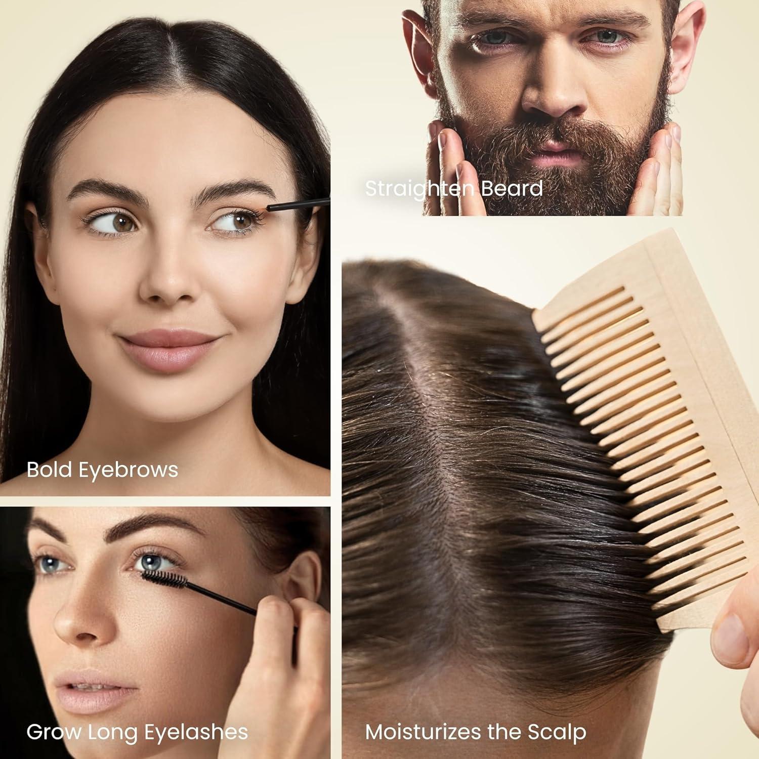 Aceite de Ricino Orgánico BodyJ4You 30 ml - Crecimiento Cabello y Pestañas