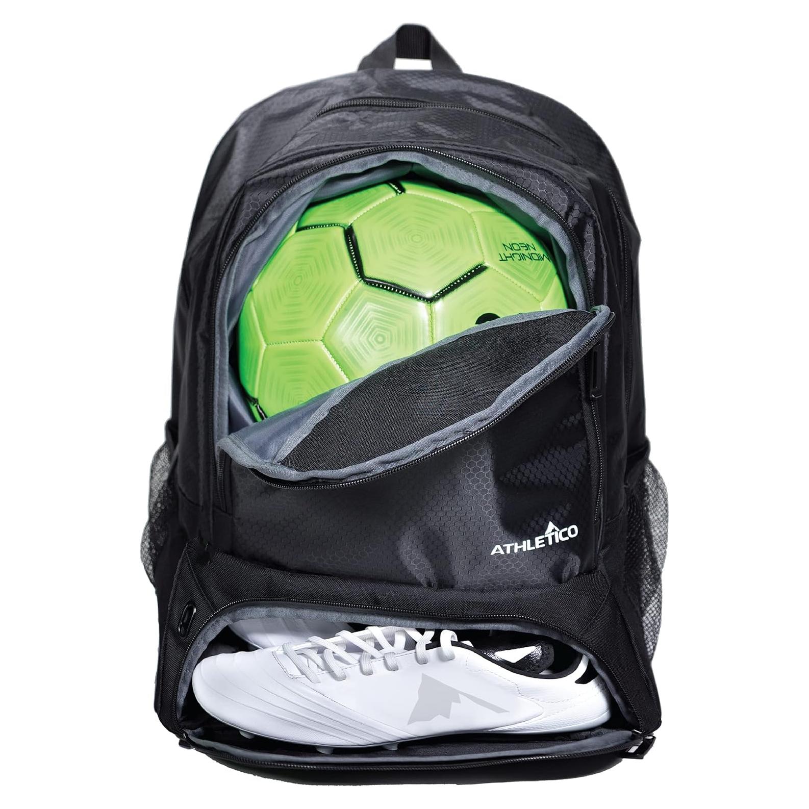 Mochila de Fútbol Juvenil Athletico - Compartimento para Botas