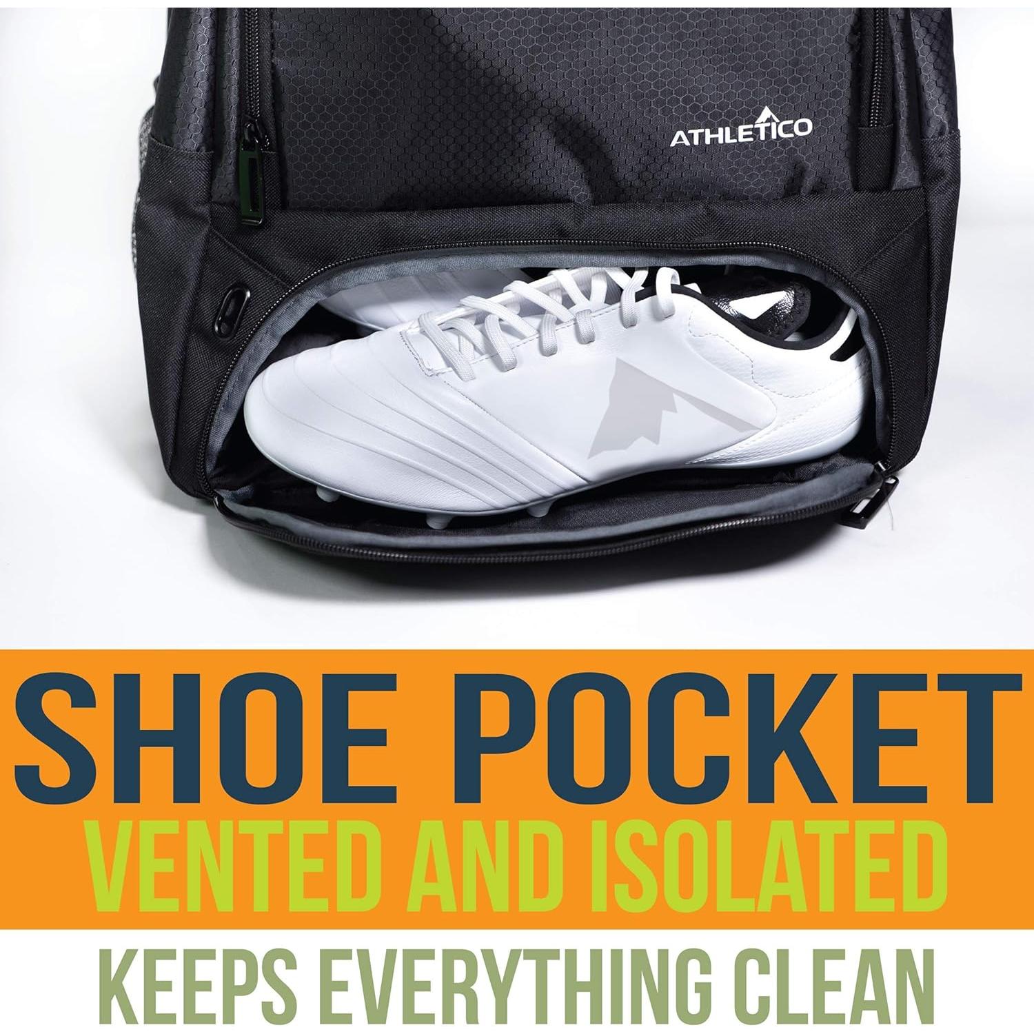 Mochila de Fútbol Juvenil Athletico - Compartimento para Botas