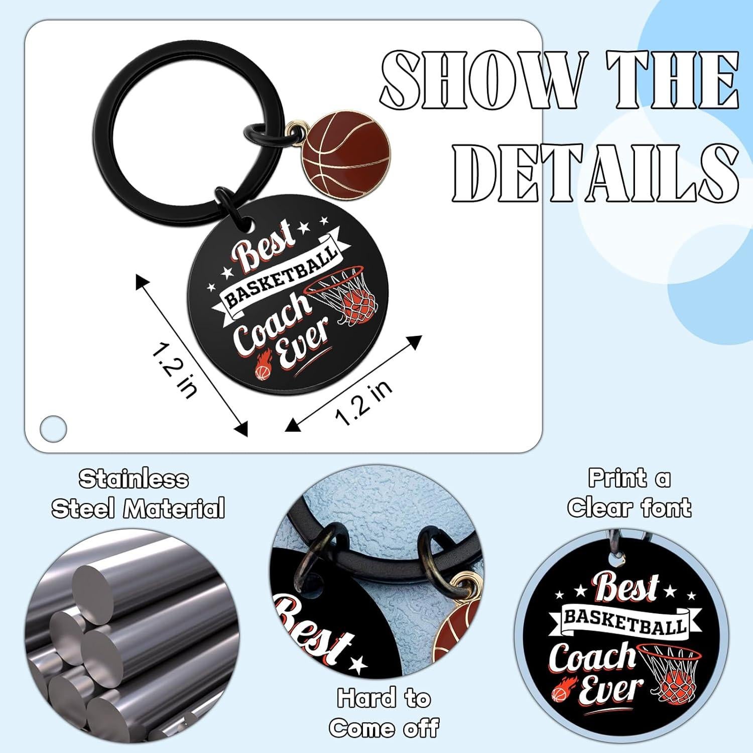 Llavero para Entrenador de Baloncesto Yoxiumi - Regalo Único