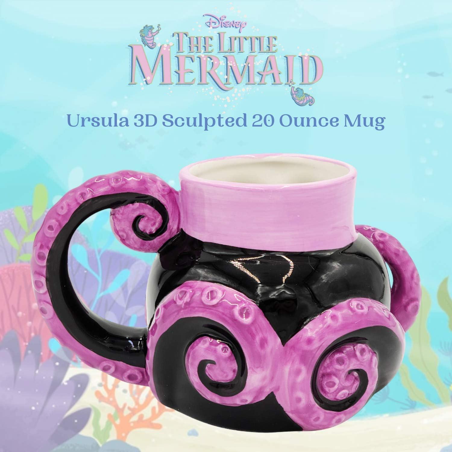 Taza Cerámica 3D Ursula Disney Villains 591 ml Silver Buffalo