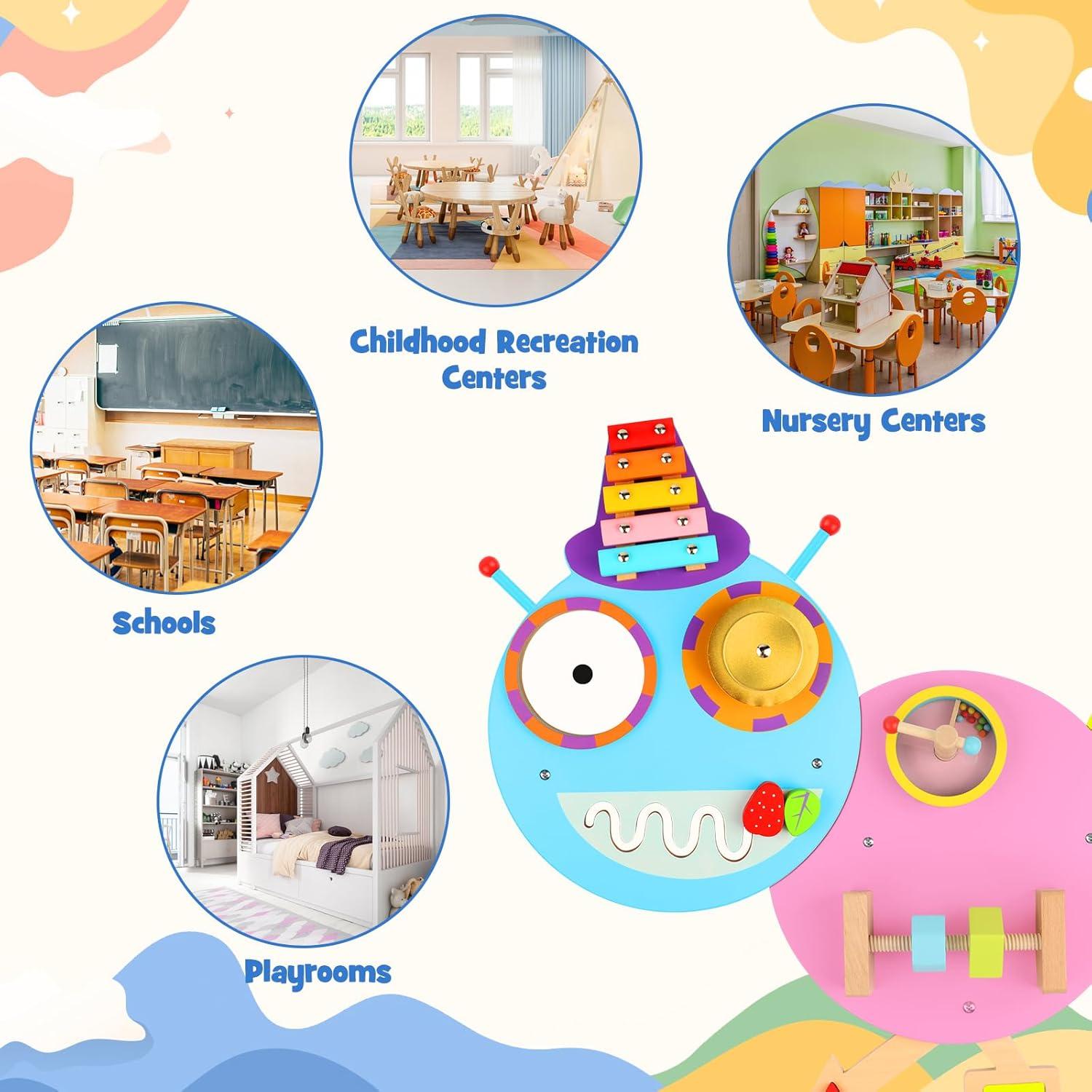 Panel de Actividad Sensorial Uiopy para Niños - 12 Actividades