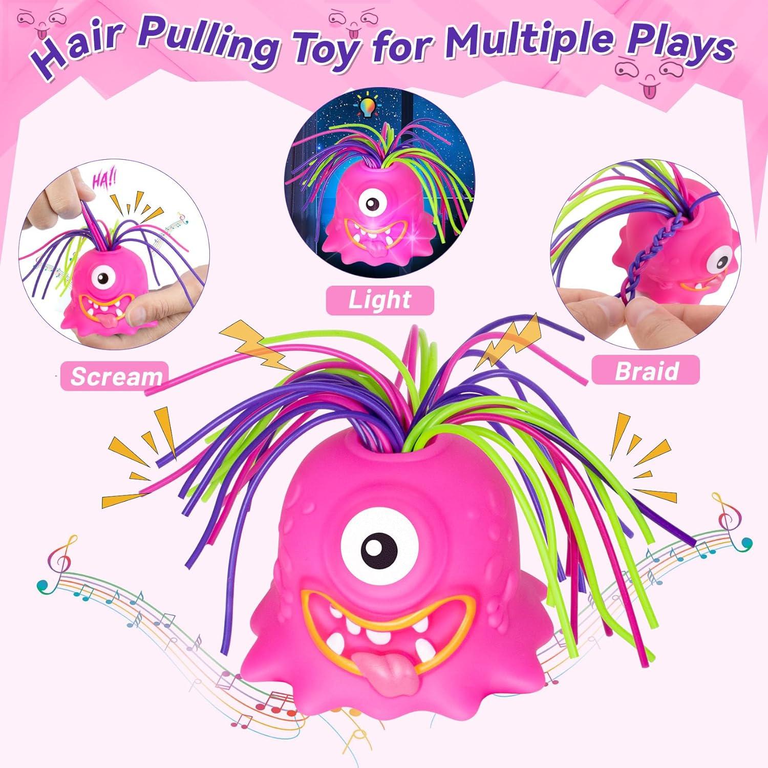 Juguete Antiestrés HOMQYTE Monstruo Gritón 2P Luz LED