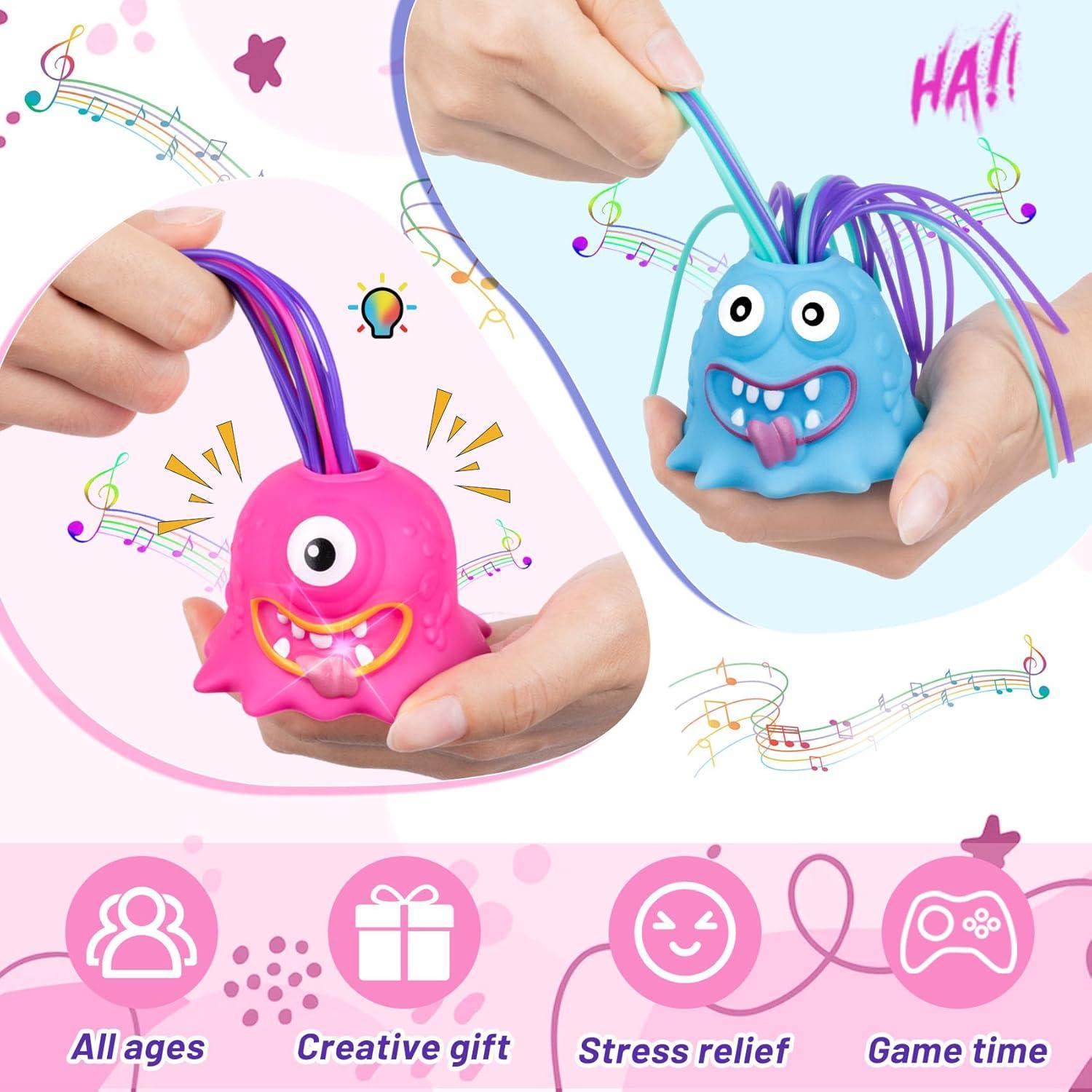 Juguete Antiestrés HOMQYTE Monstruo Gritón 2P Luz LED