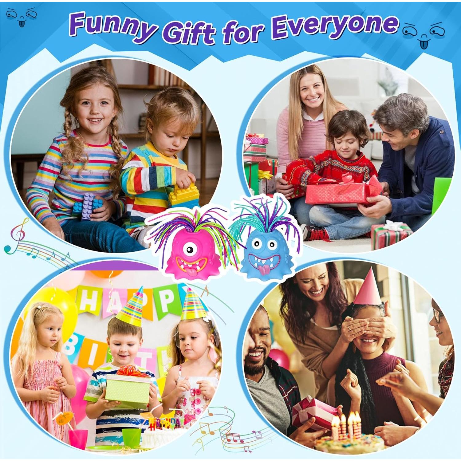 Juguete Antiestrés HOMQYTE Monstruo Gritón 2P Luz LED