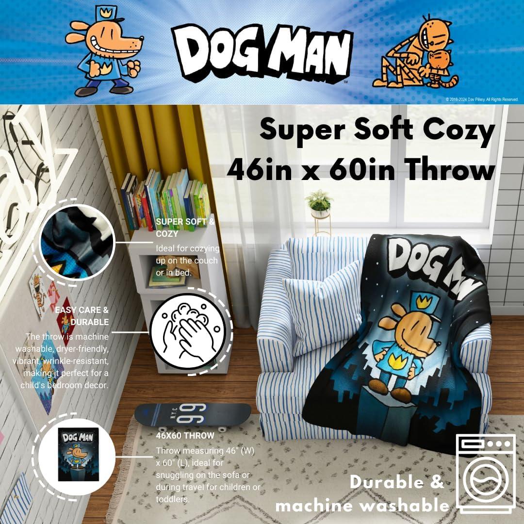 Manta de Peluche Perro Hombre Franco 116.8x152.4 cm