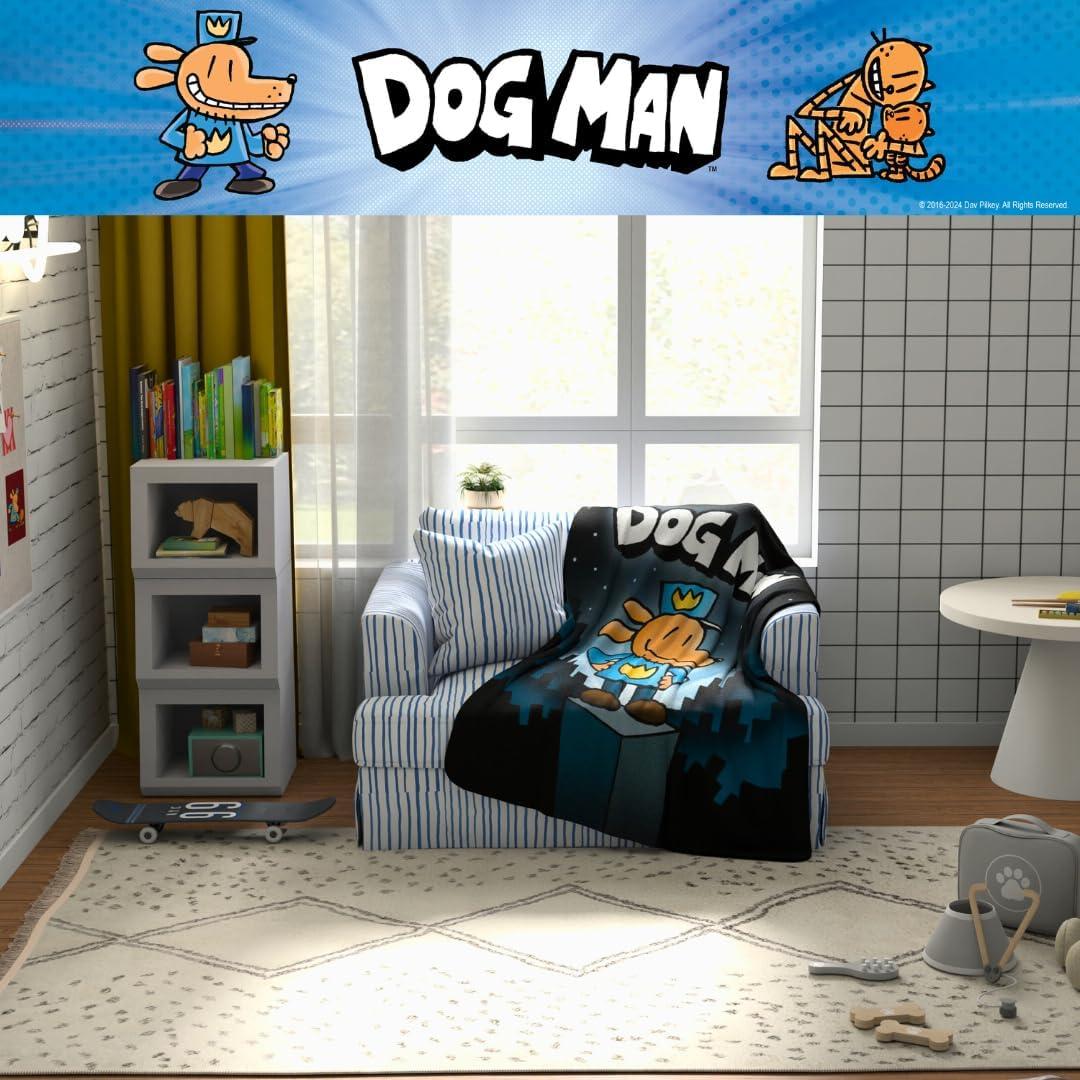 Manta de Peluche Perro Hombre Franco 116.8x152.4 cm