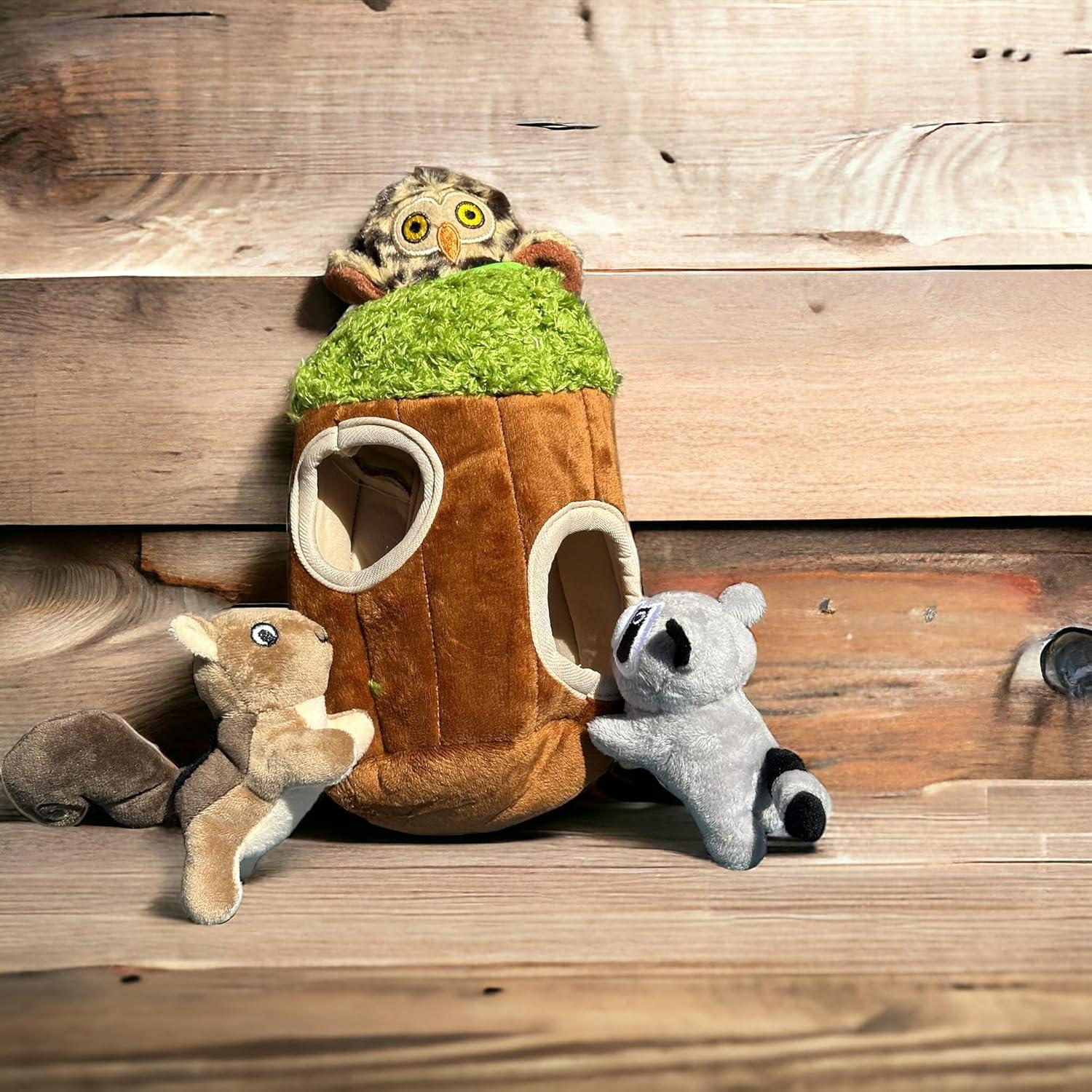 Juguete Interactivo para Perros Glow Pups - Escondite en Árbol con 3 Animales