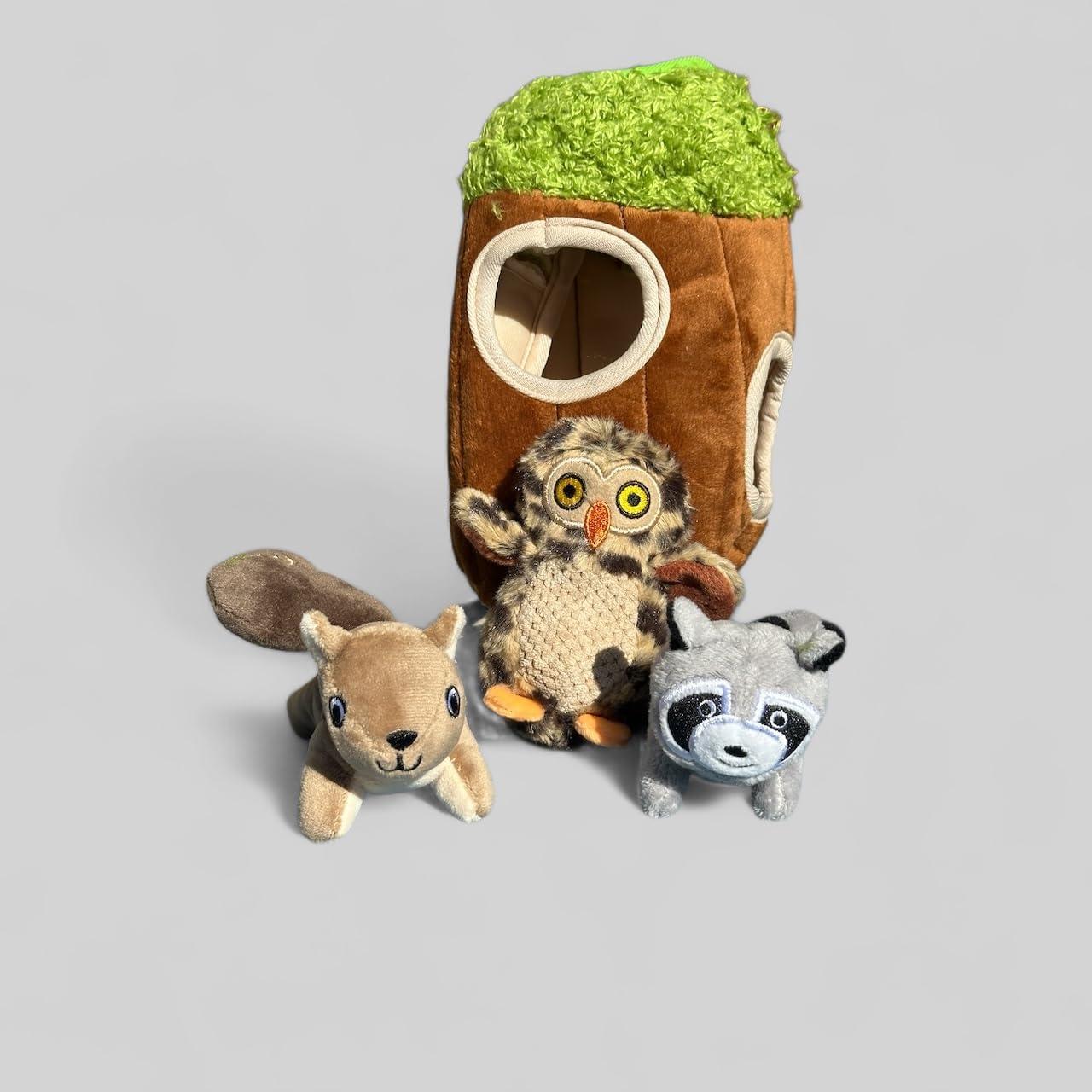 Juguete Interactivo para Perros Glow Pups - Escondite en Árbol con 3 Animales