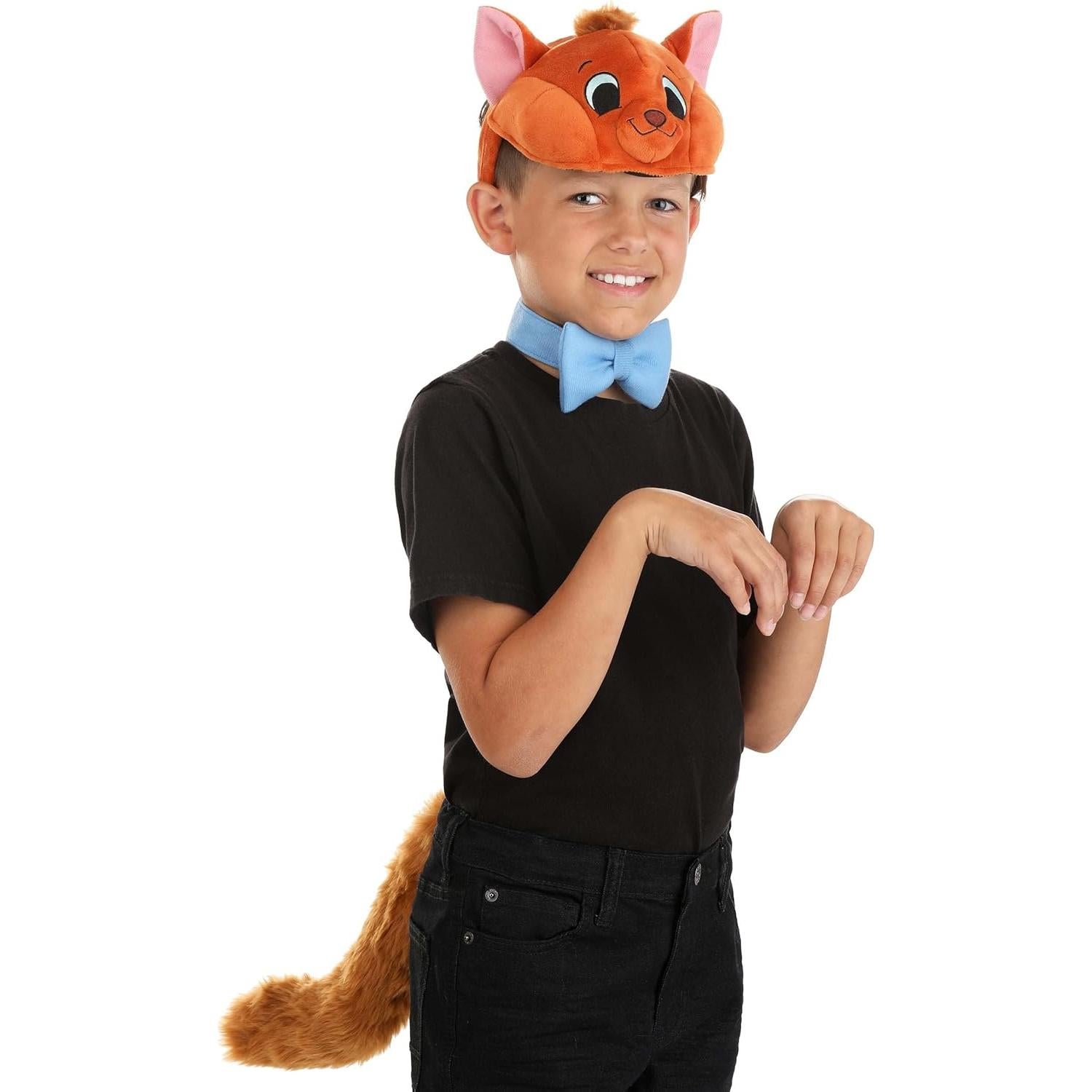 Kit Disfraz Diadema Collar Cola Toulouse Disney Aristocats