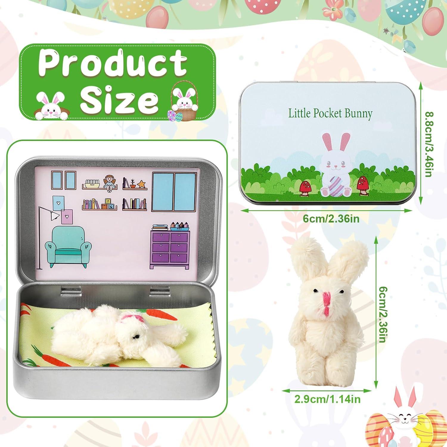 Conejito de Bolsillo JULEASEL Beige 6 cm Relleno de Pascua