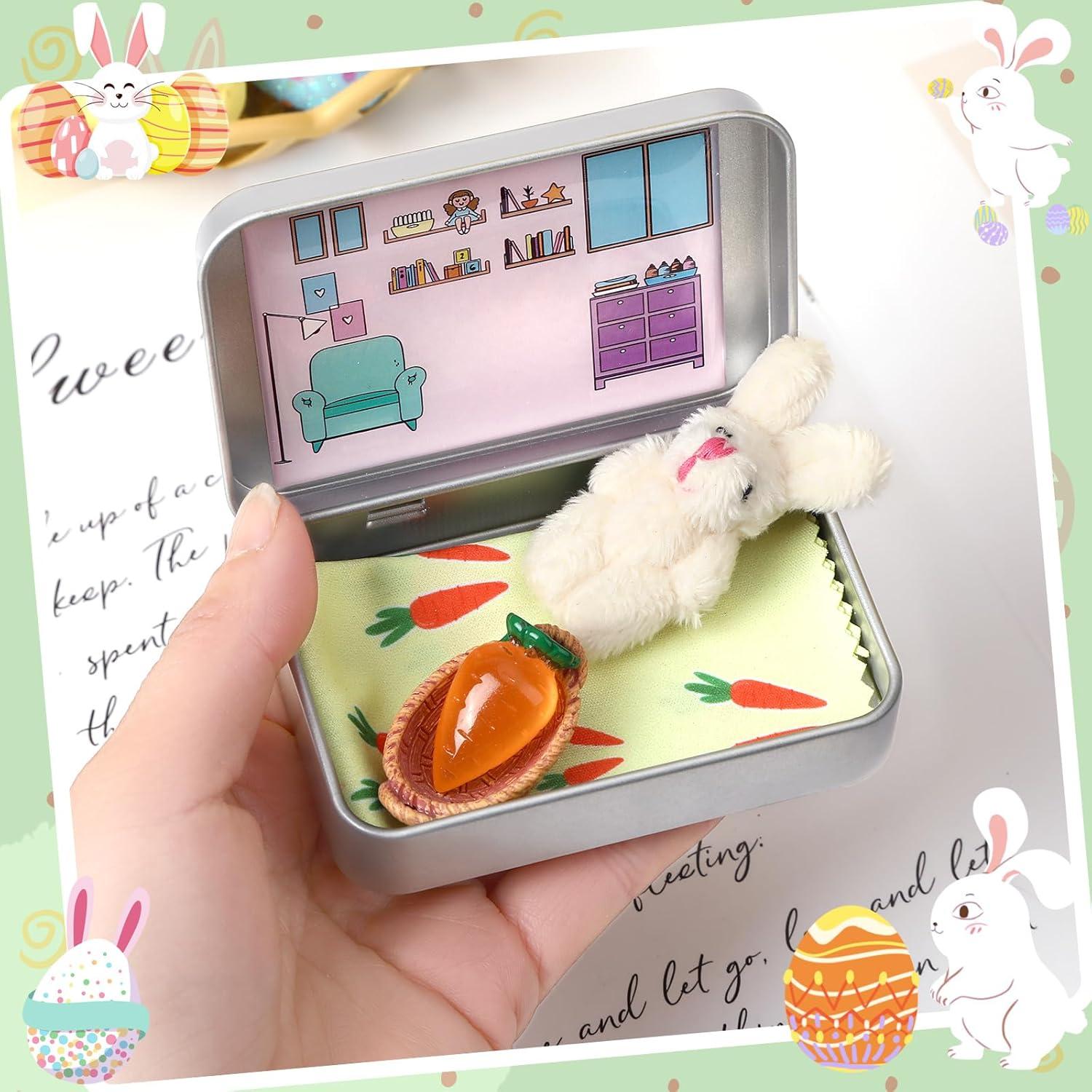 Conejito de Bolsillo JULEASEL Beige 6 cm Relleno de Pascua