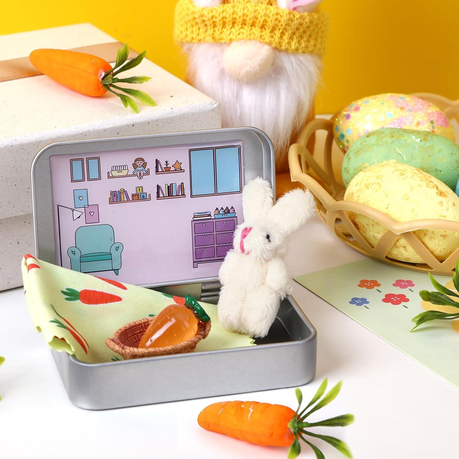 Conejito de Bolsillo JULEASEL Beige 6 cm Relleno de Pascua