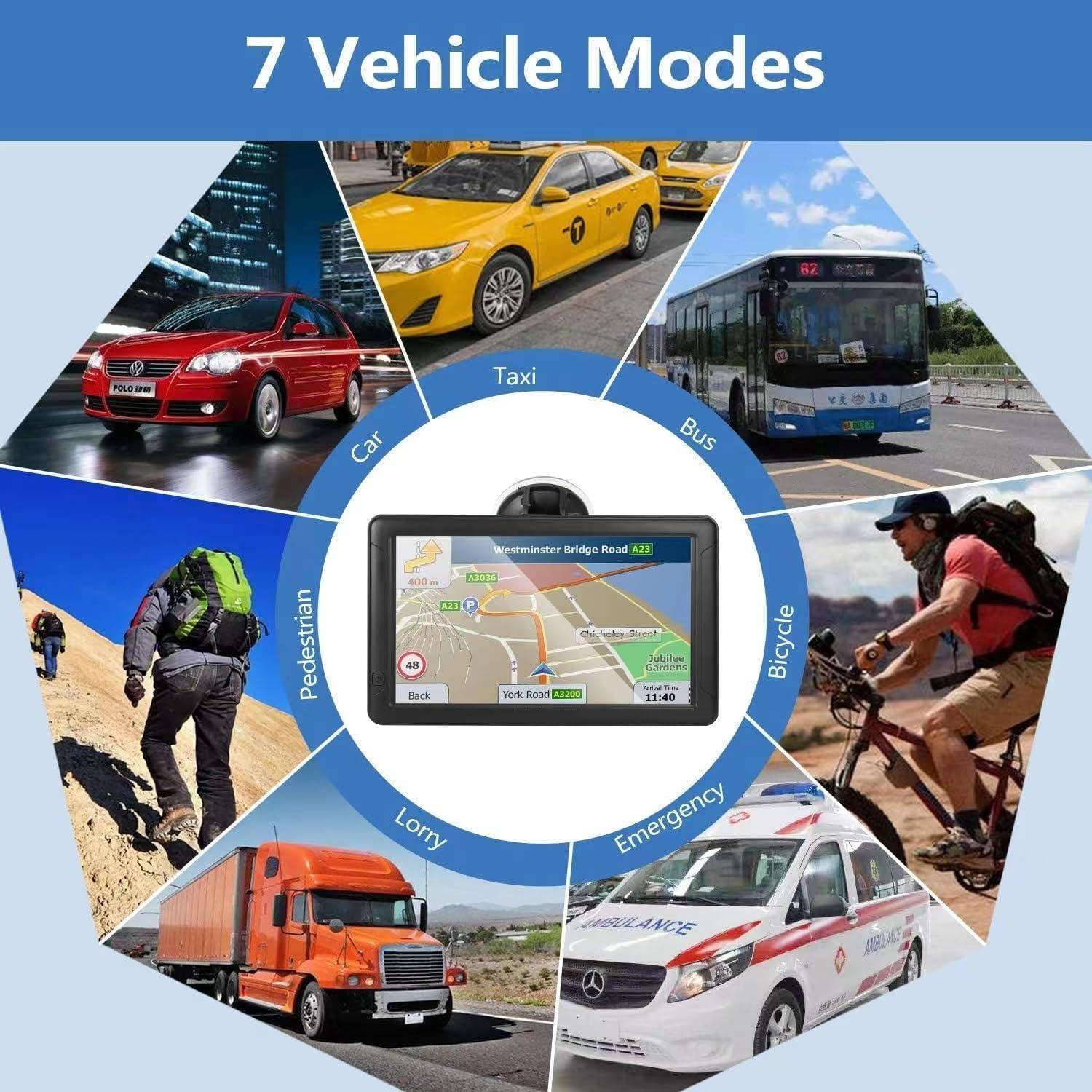 Navegador GPS UNSXHIT 9" para Camiones con Mapas 2025