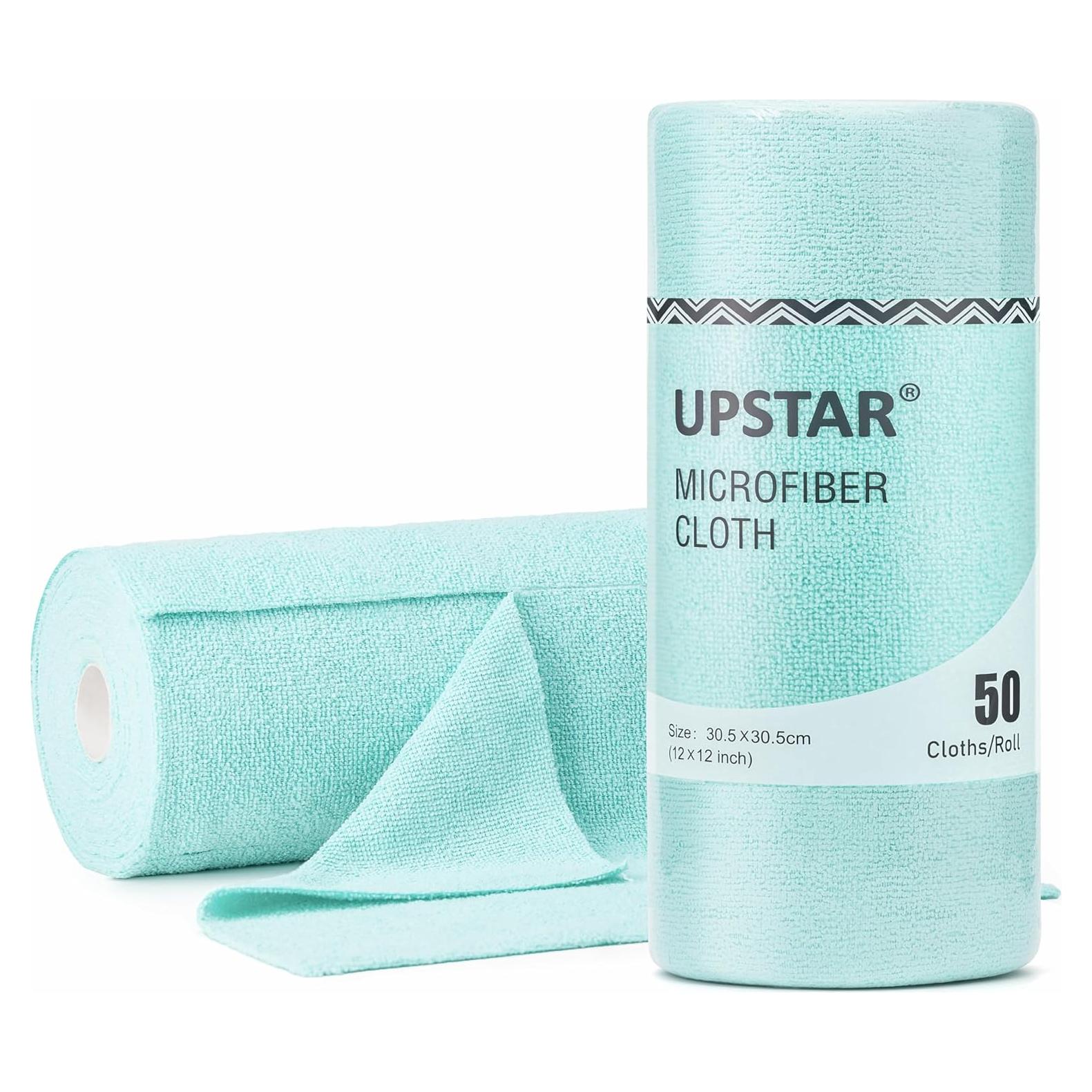 Paño de Microfibra UPSTAR Azul 30x30 cm, 50 Unidades Reutilizables