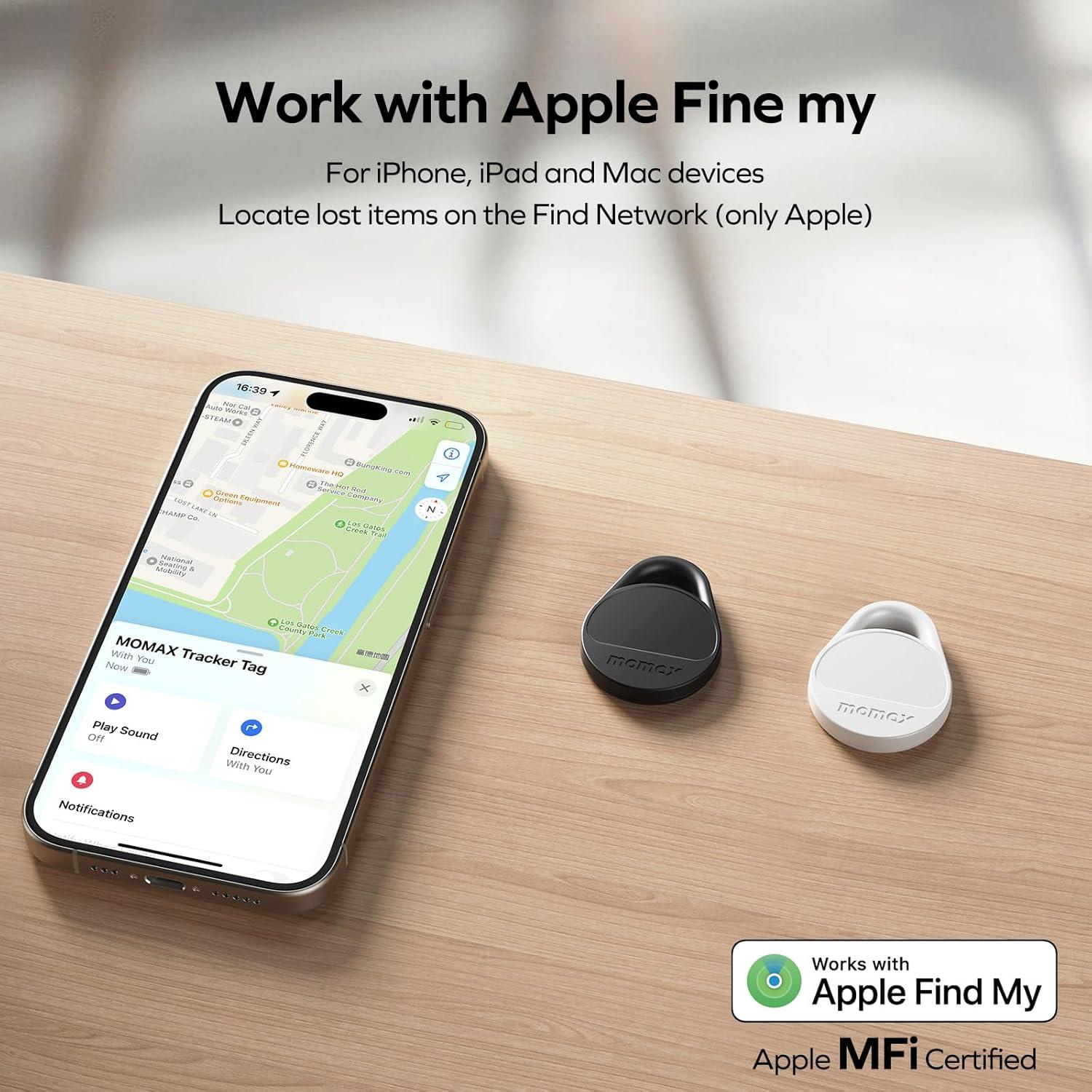 Localizador de Llaves Momax BR10 - Bluetooth con Find My iOS