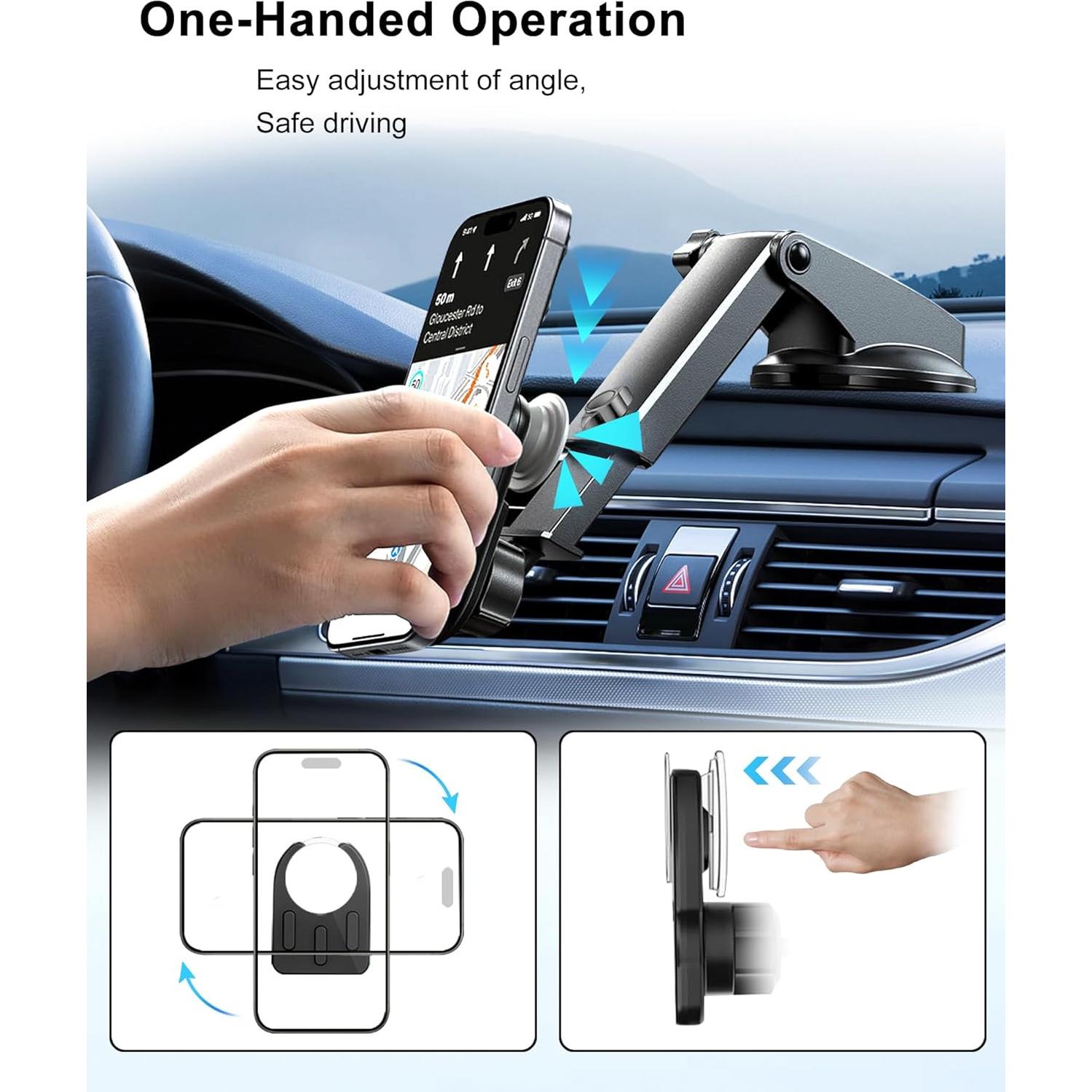 Soporte de Teléfono de Coche JIAYUE con Ventosa Ultra Fuerte