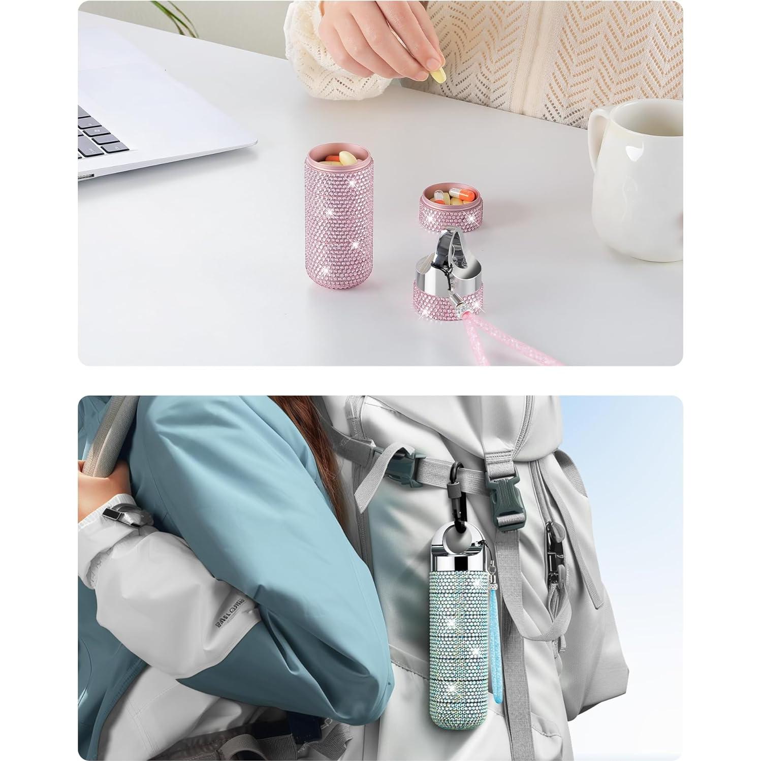 Organizador de Pastillas Zannaki Metal Bling 7 Compartimentos