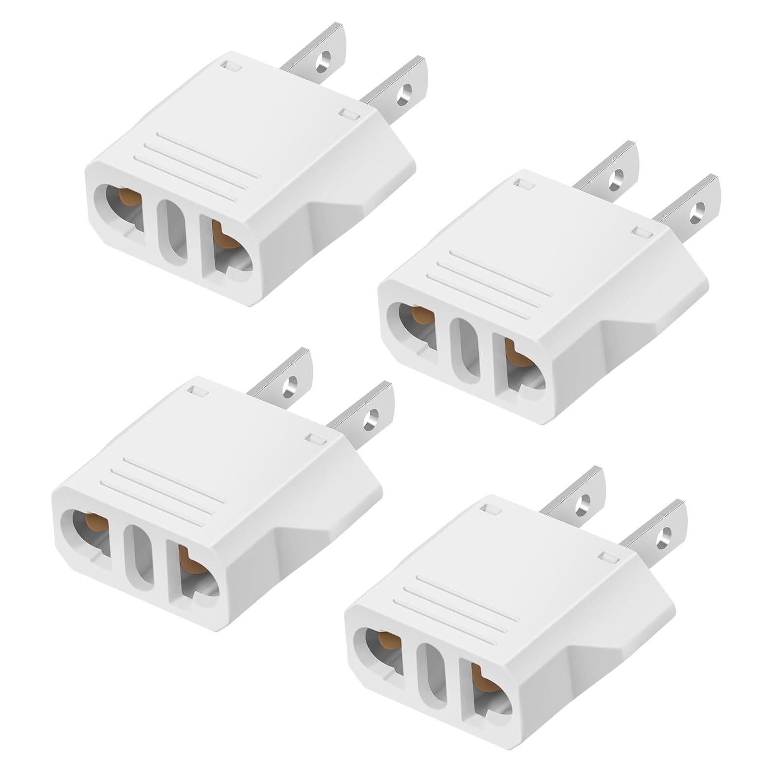 Adaptador de Enchufe Europeo a Americano TiKeTaoKe 4 Piezas