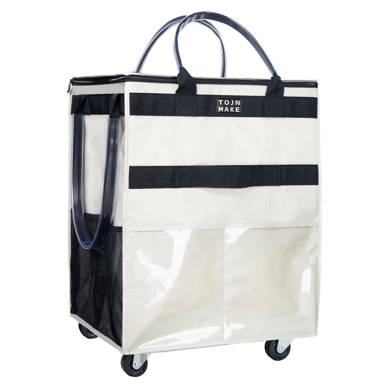 Carrito de Compras Reutilizable TOJNMAKE Grande Beige 30 Kg