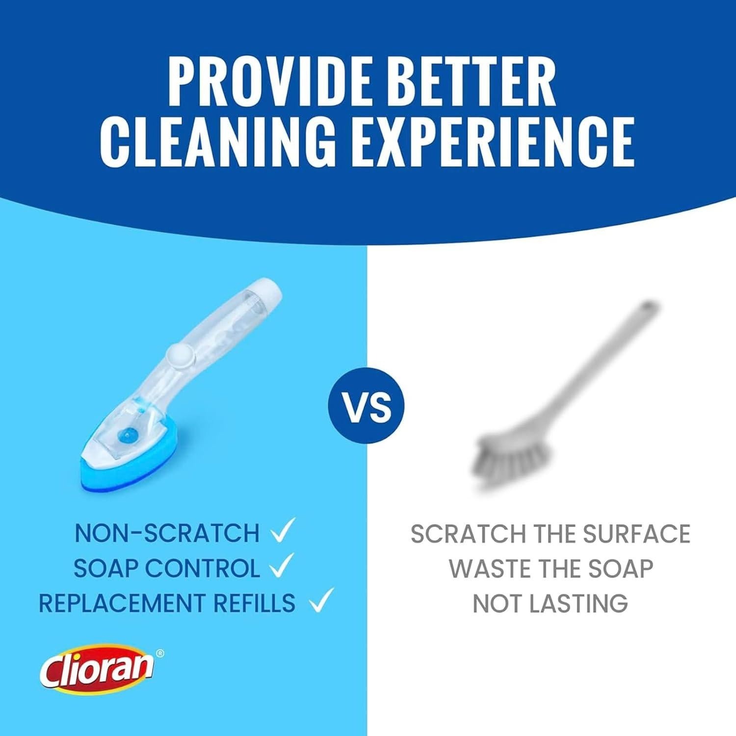 Recargas de Esponja para Mango de Jabón Clioran - 6 Piezas