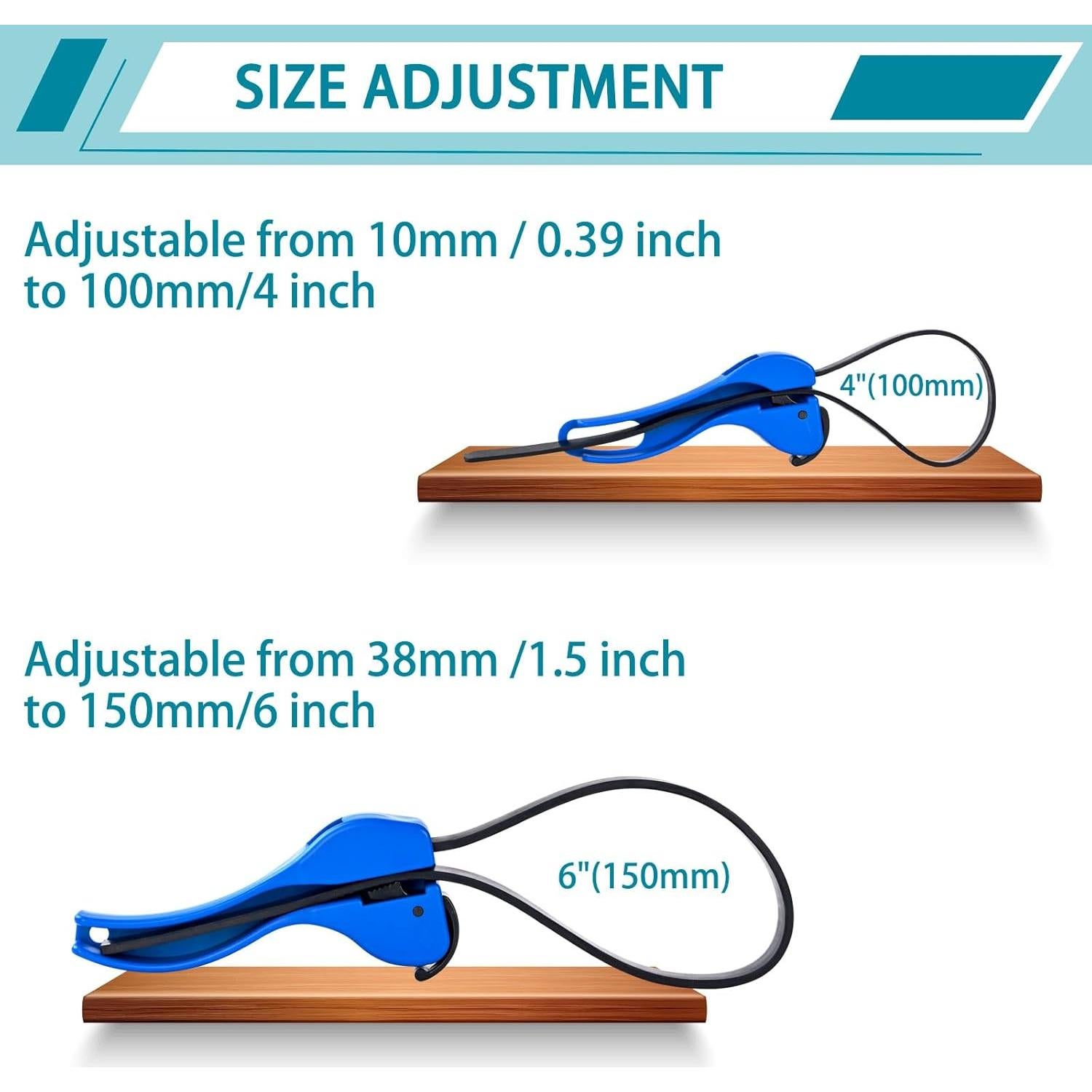 Juego de Llaves de Correa de Goma Supuse - 2 Piezas 61 cm y 48 cm