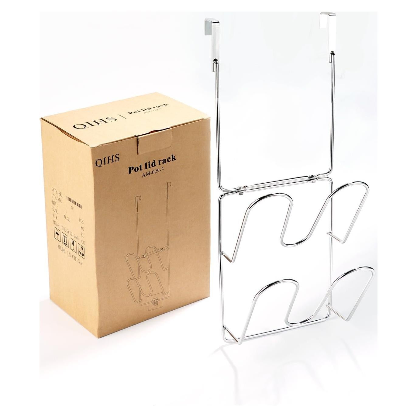 Organizador de Tapa de Olla QIHS Doble Capa Acero Inoxidable