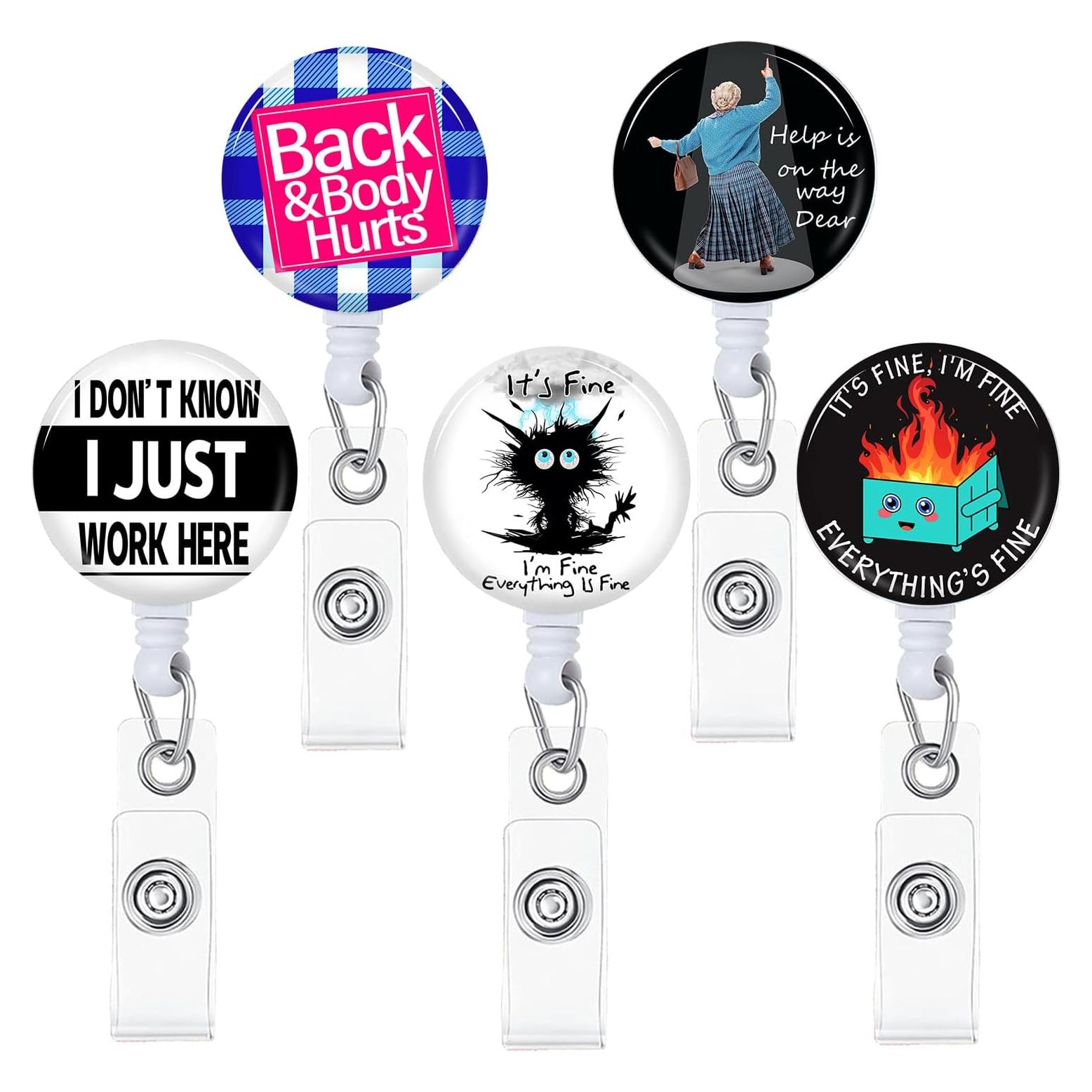 5 Soportes de Rueda de Insignia Retráctil Sylwyfc 3.05 cm