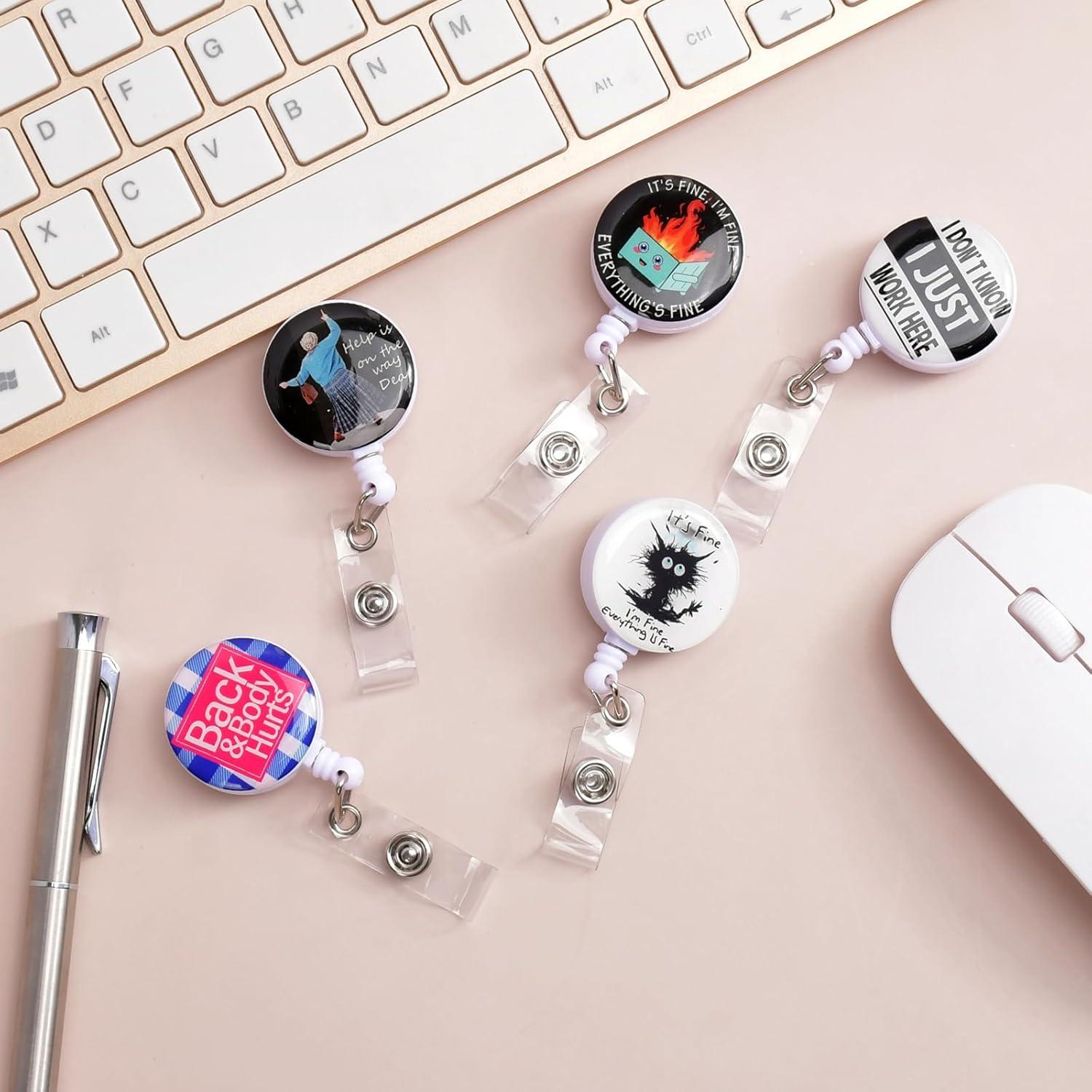 5 Soportes de Rueda de Insignia Retráctil Sylwyfc 3.05 cm