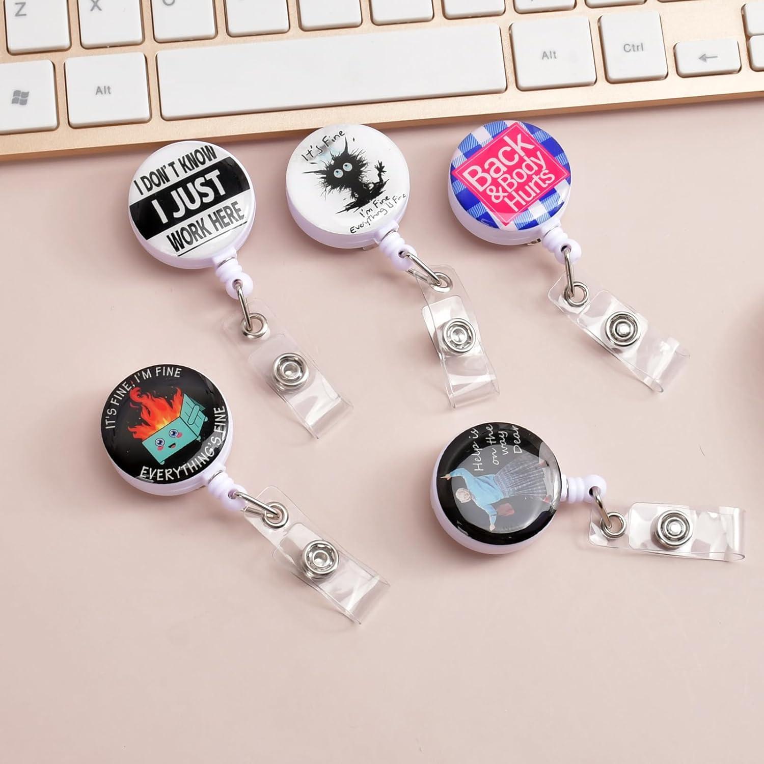 5 Soportes de Rueda de Insignia Retráctil Sylwyfc 3.05 cm