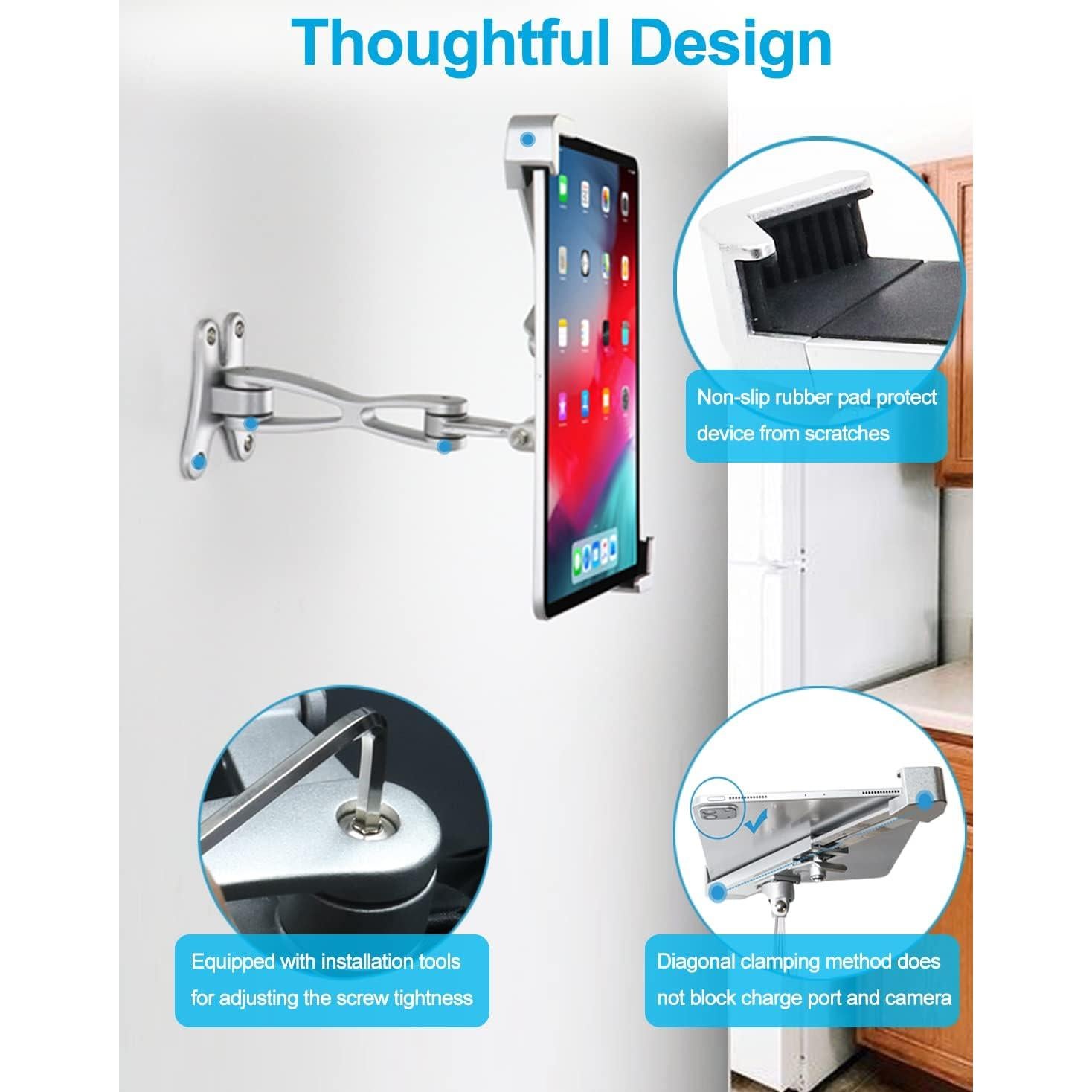 Soporte de Pared para Tabletas Woleyi Anti-Robo 36.8x22.9cm