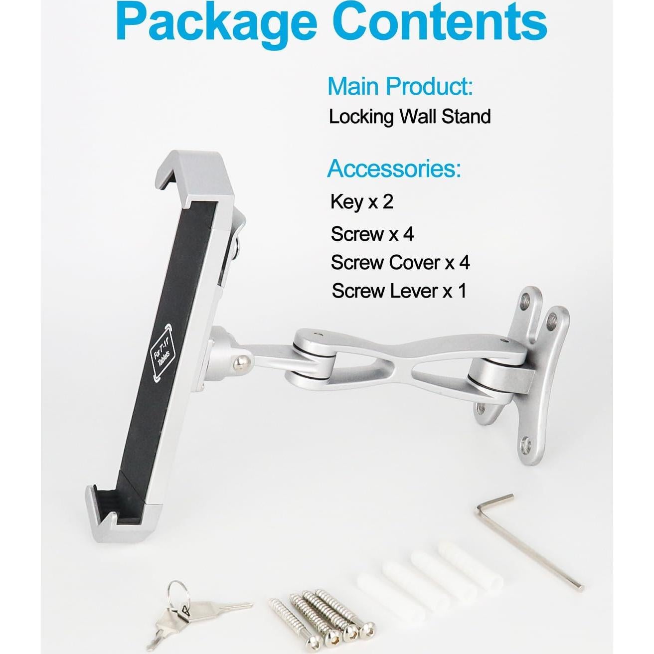 Soporte de Pared para Tabletas Woleyi Anti-Robo 36.8x22.9cm