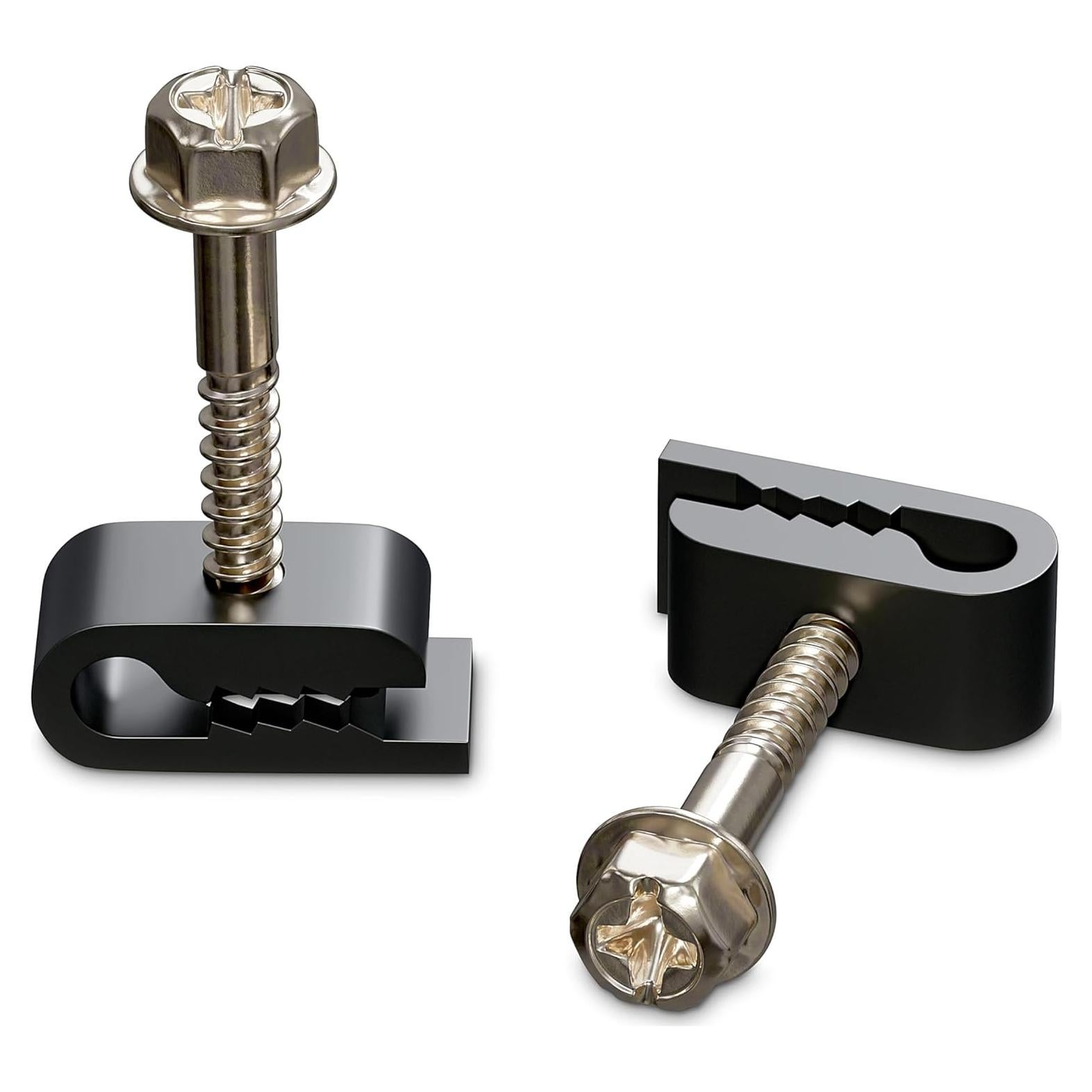 Clips de Cable Eléctrico THE CIMPLE CO - 10 Piezas Negros