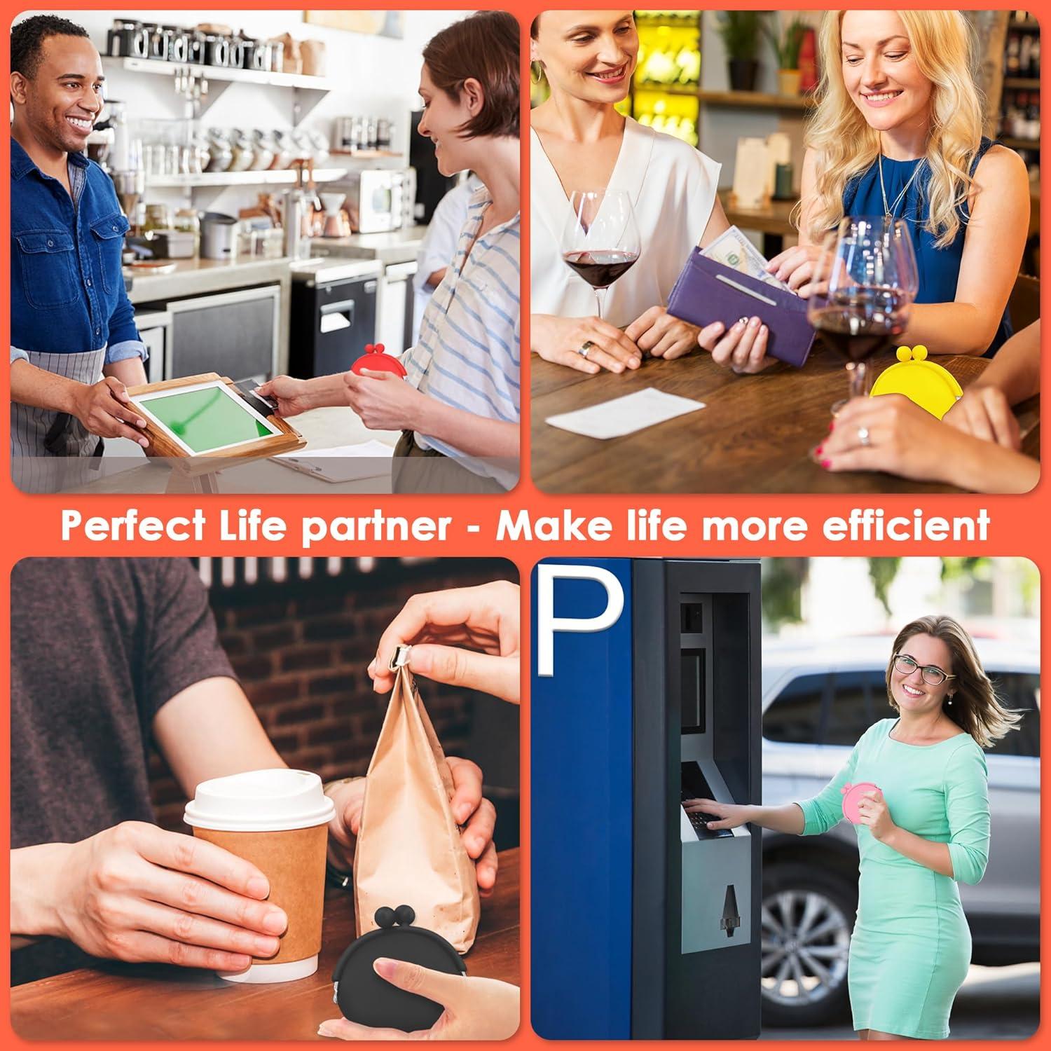 Monedero de Silicona Jalopink para Mujeres - Mini Clutch Negro