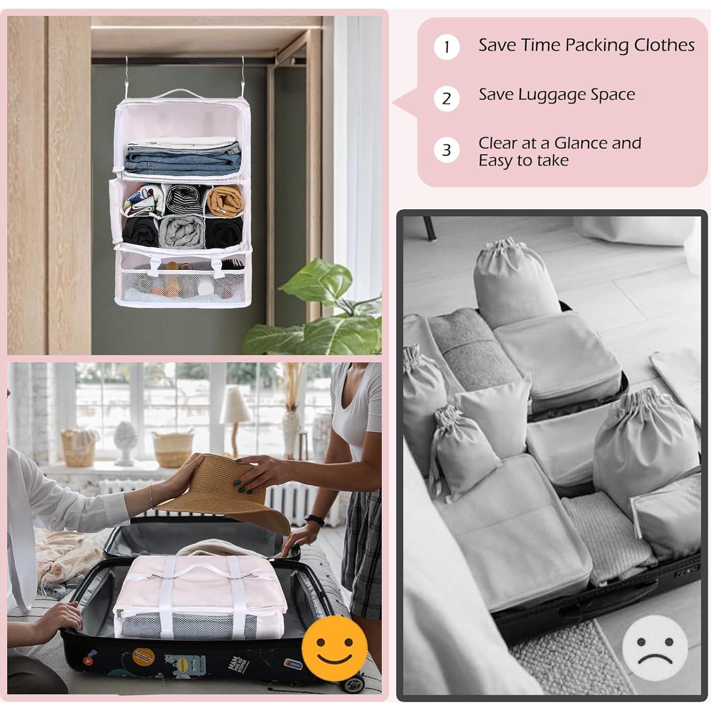 Bolsa de Almacenamiento de Viaje Surblue XXL Rosa Impermeable