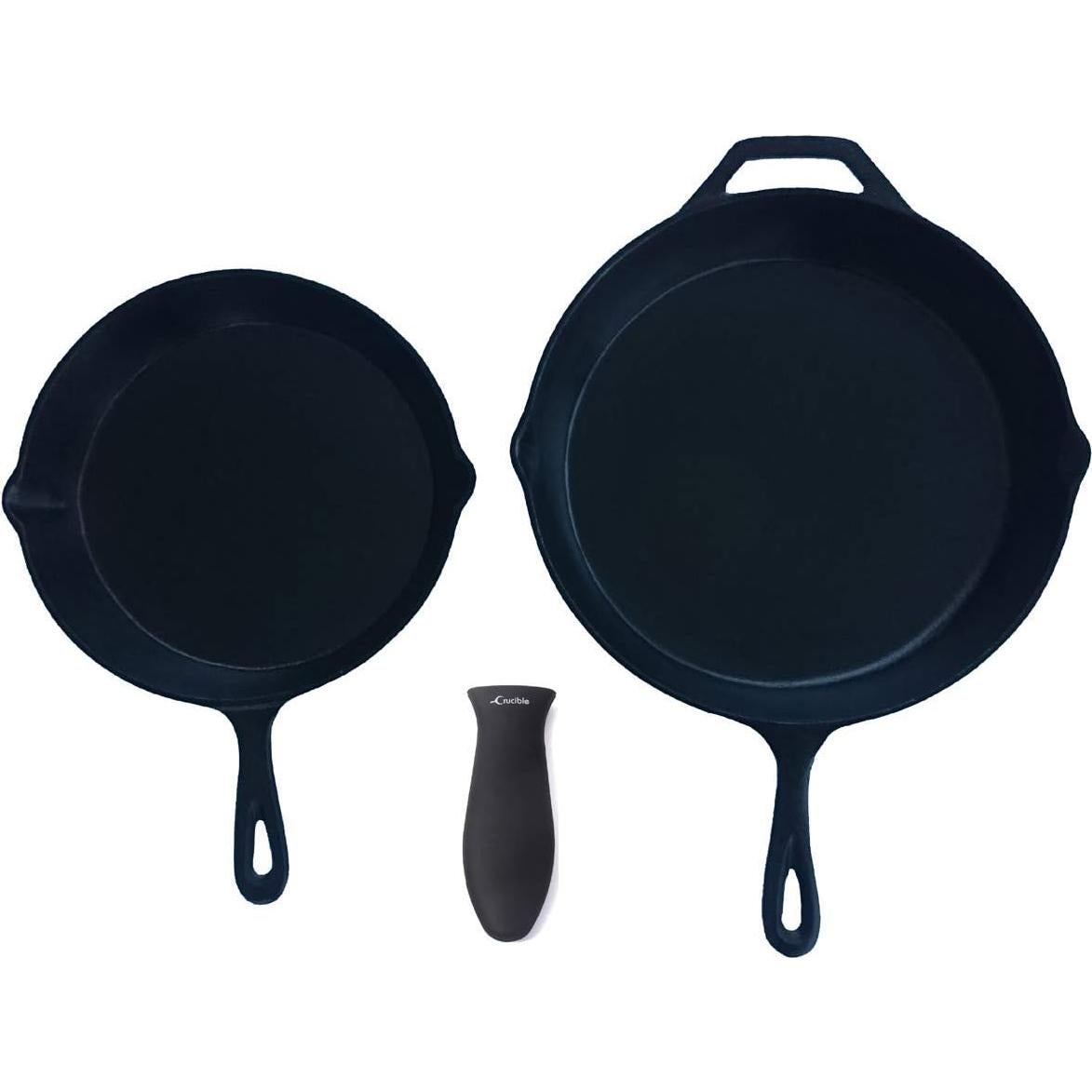 Mango de Silicona para Sartenes Crucible Cookware Grande Negro