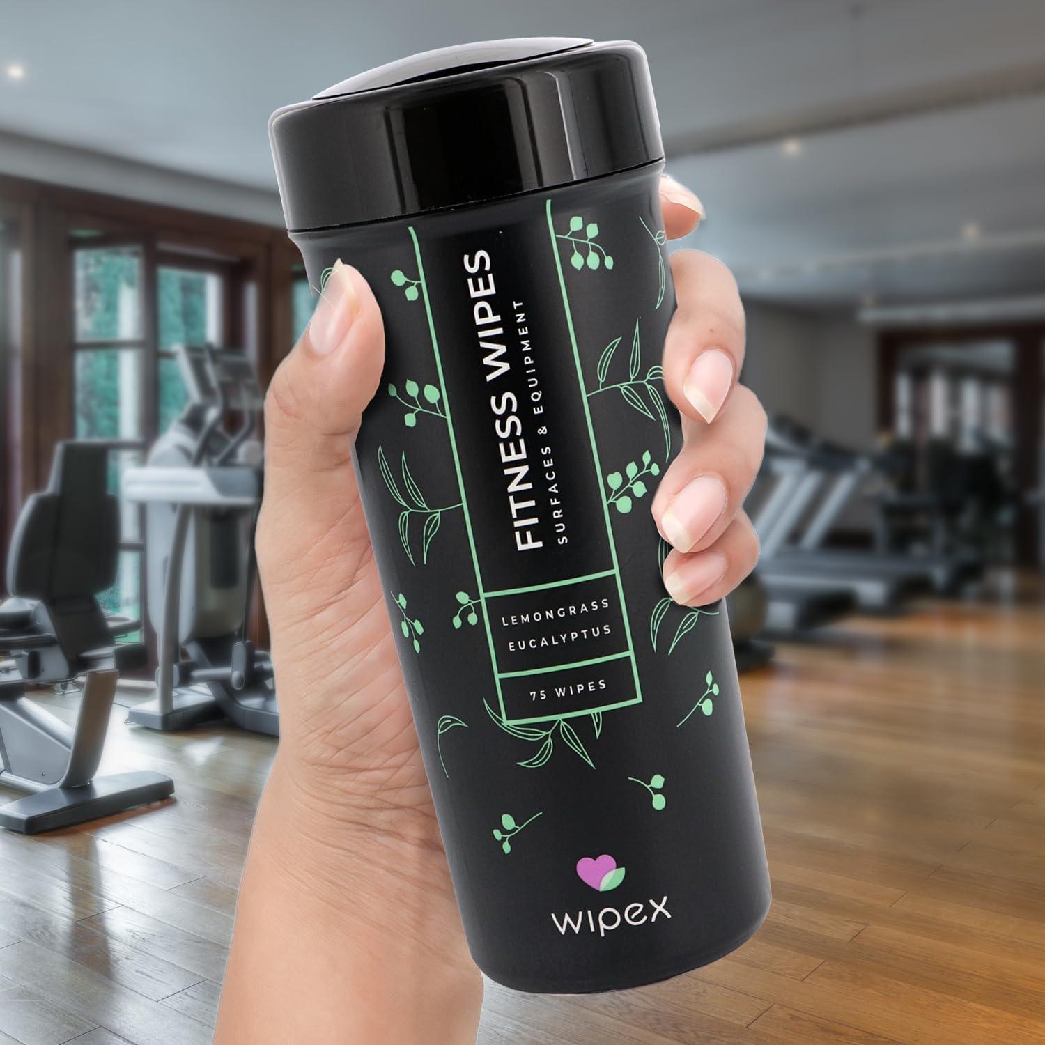 Toallitas de Limpieza Wipex para Equipos de Fitness 75 Ct