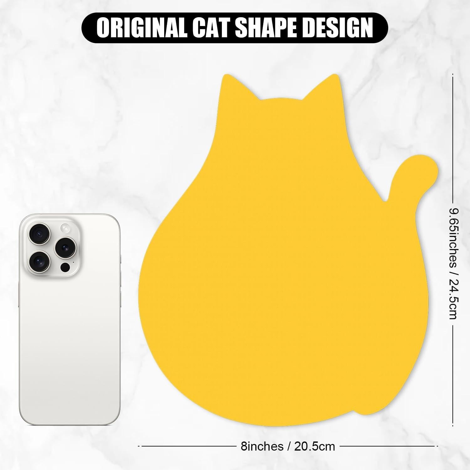 Alfombrilla de Ratón Hsxnam Gato Amarillo 24.5x20.3cm Antideslizante