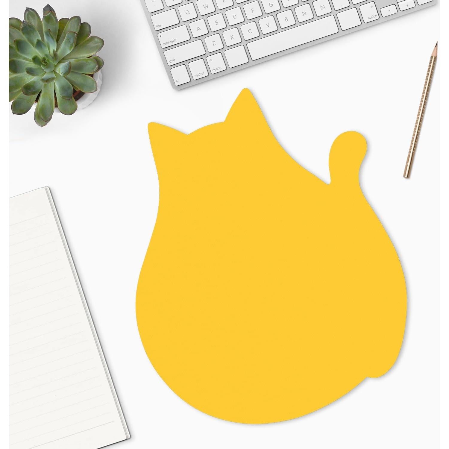 Alfombrilla de Ratón Hsxnam Gato Amarillo 24.5x20.3cm Antideslizante