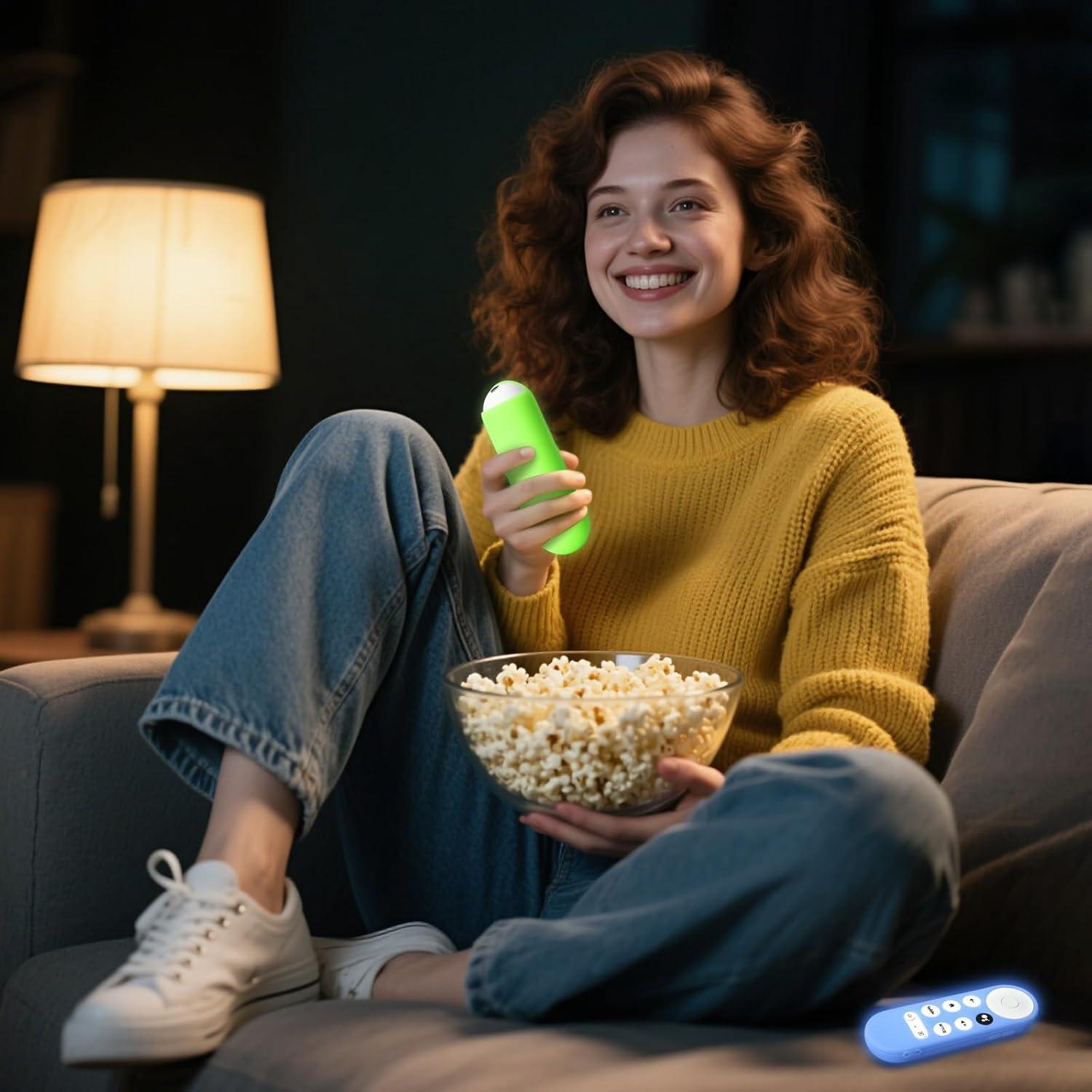 Funda de Silicona Brillante para Control Remoto Google Chromecast