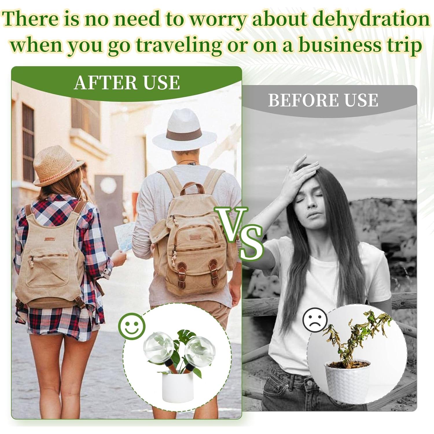 3 Esferas de Riego Automático Gewosi 500 ml para Plantas