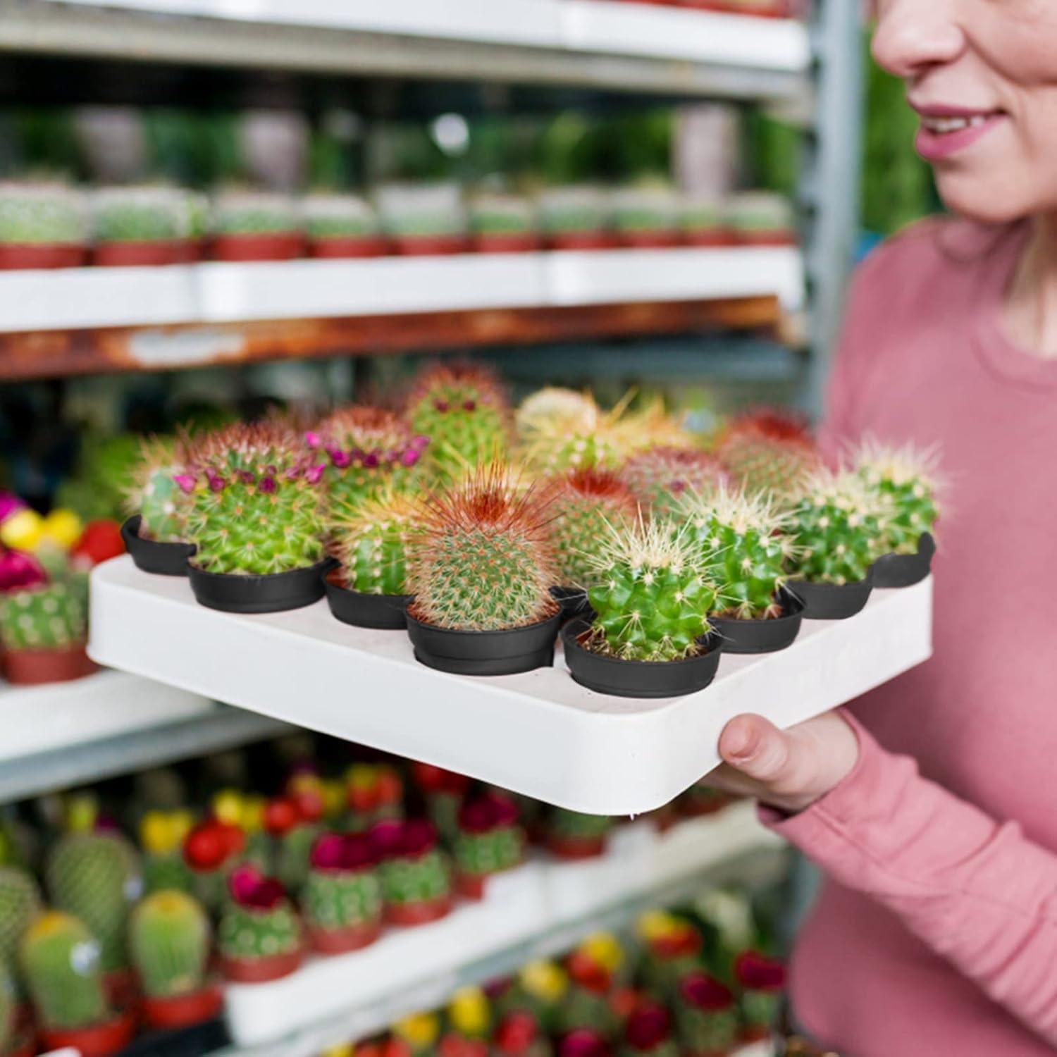 Macetas de Plástico Negras KINGLAKE GARDEN 50 Unidades 5.4 cm